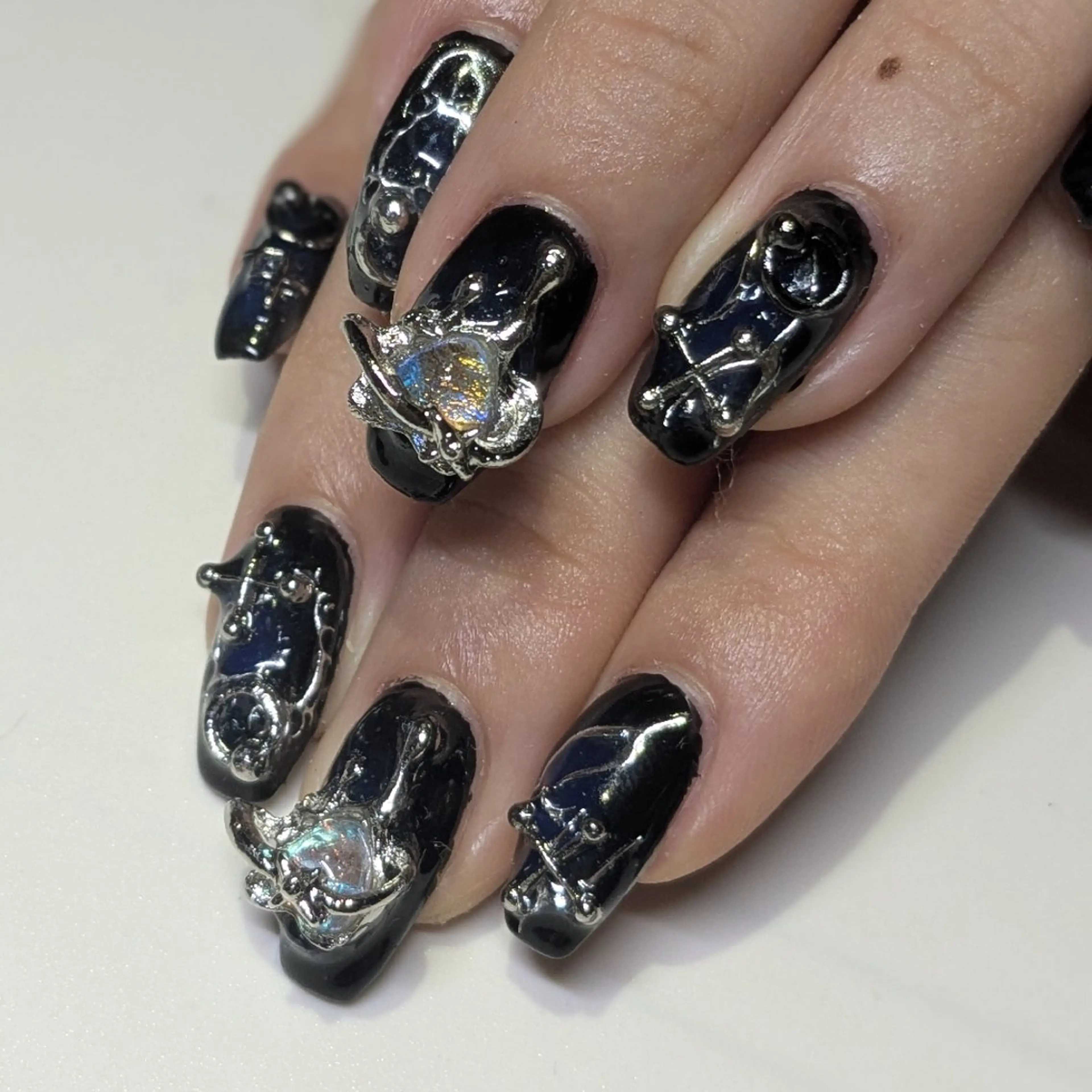 💅盛り盛りフルアート💅障がい者割引✨オフ無料の写真