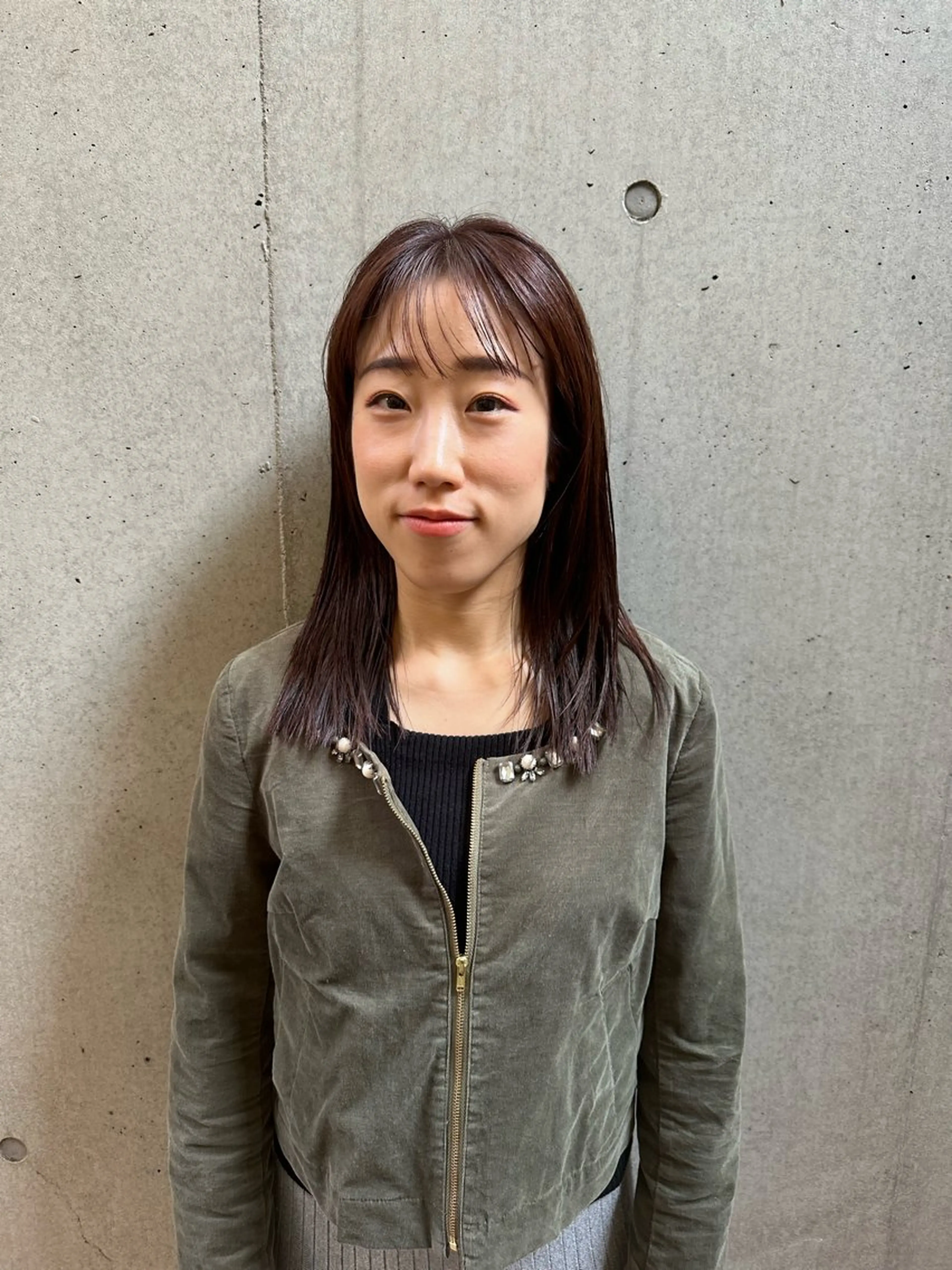 セミロング カラー 似合わせカット /パーマ岡本淳平のヘアスタイル