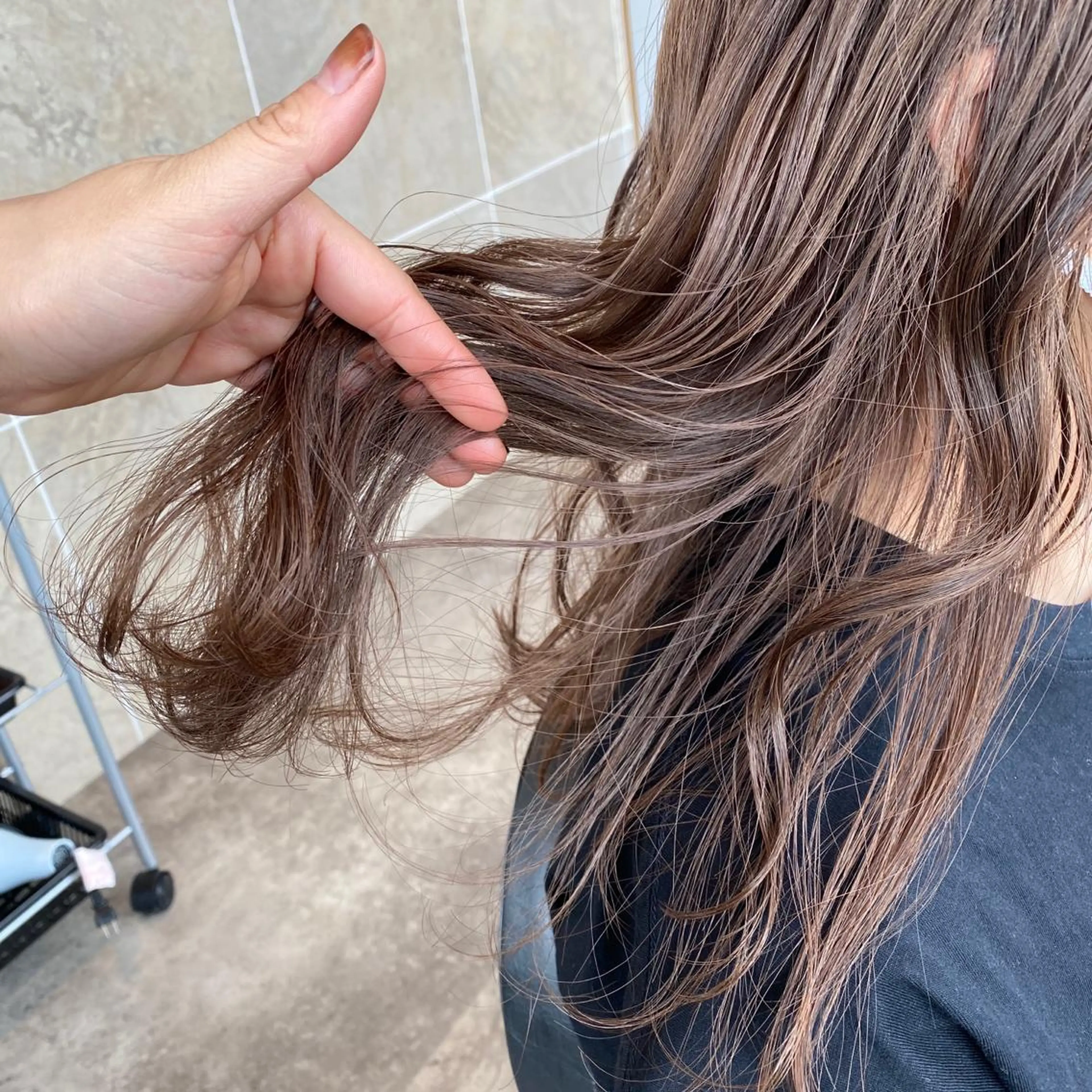 ミディアム カット ヘアカラー Lafith hair lit所属・今井 悠菜のヘアスタイル