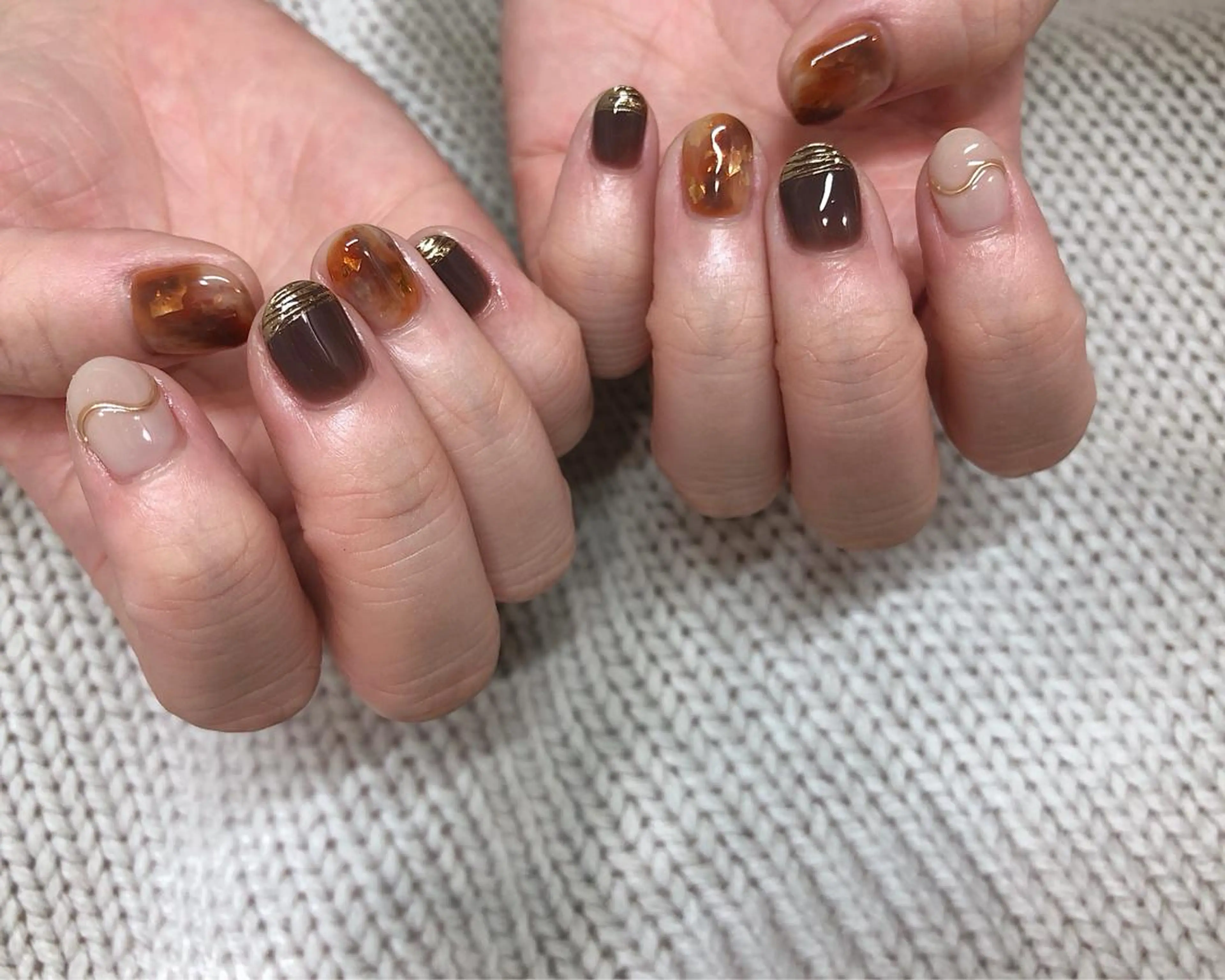 ネイル べっ甲ネイル ハンドネイル nail heron所属・saki_ nail heronのその他イメージ
