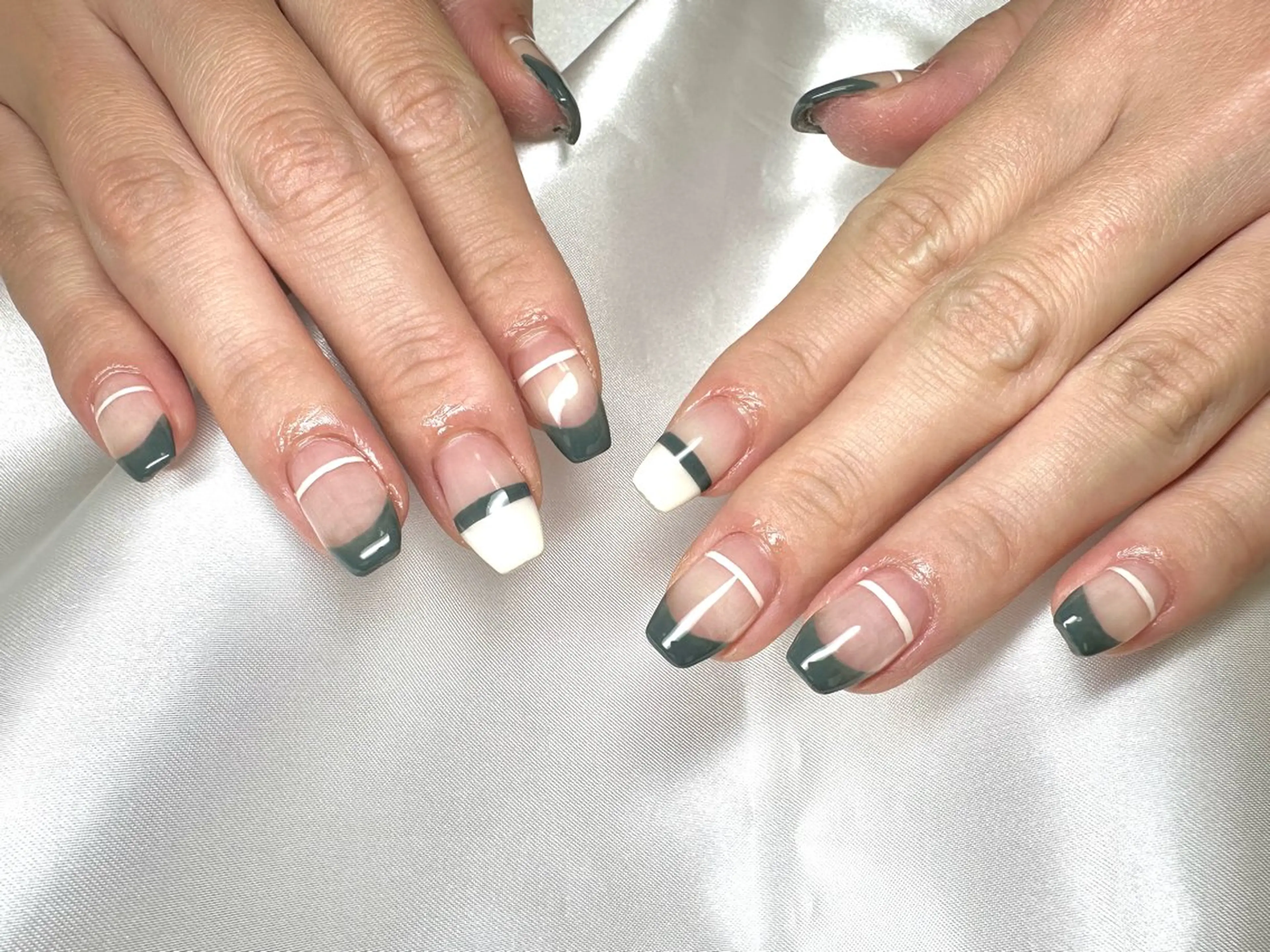 ネイル フレンチネイル ハンドネイル nu NANAのネイルデザイン