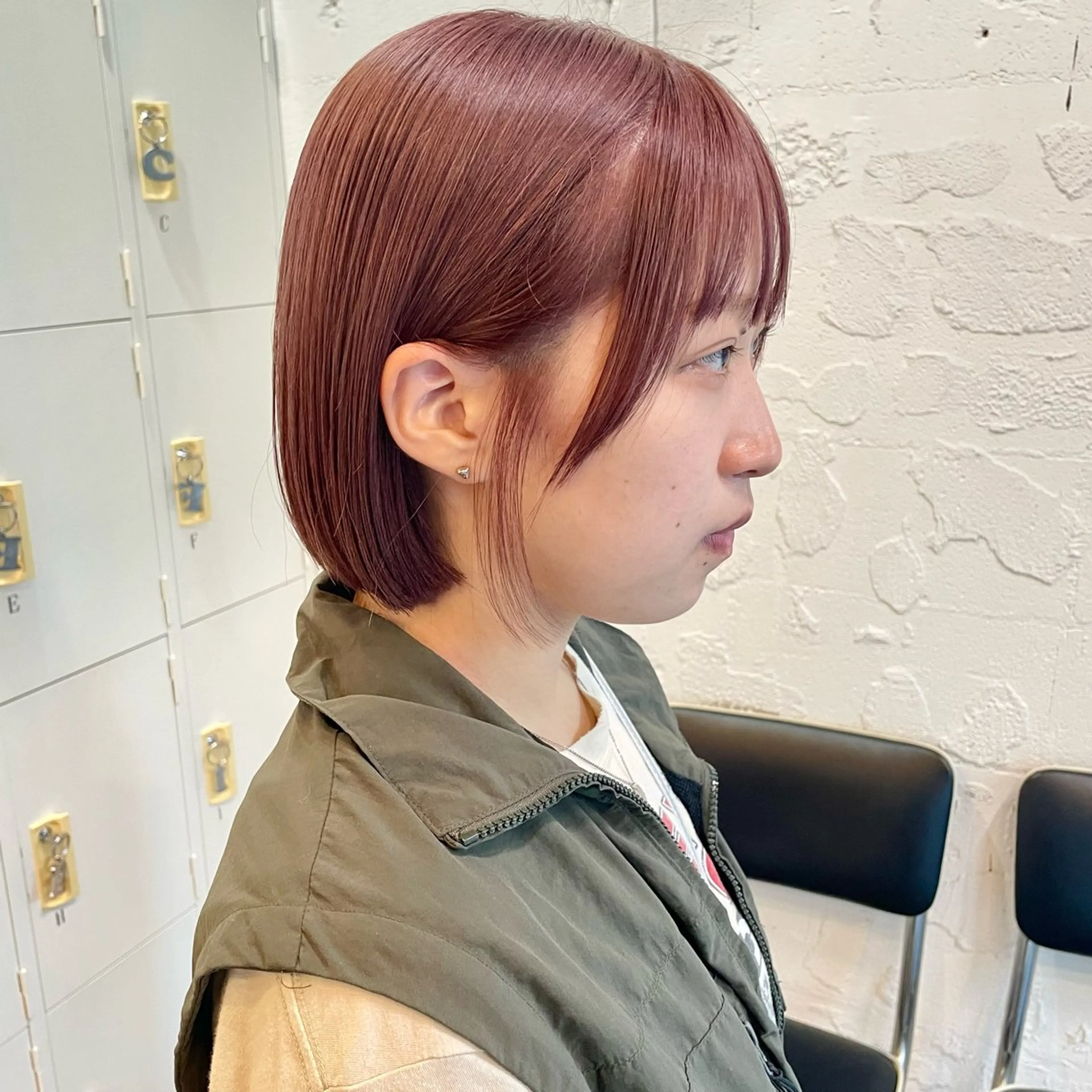 ショート カラー ヘアカラー トリートメント 🌿ボブ・レイヤー 🌿　木梨健太のヘアスタイル