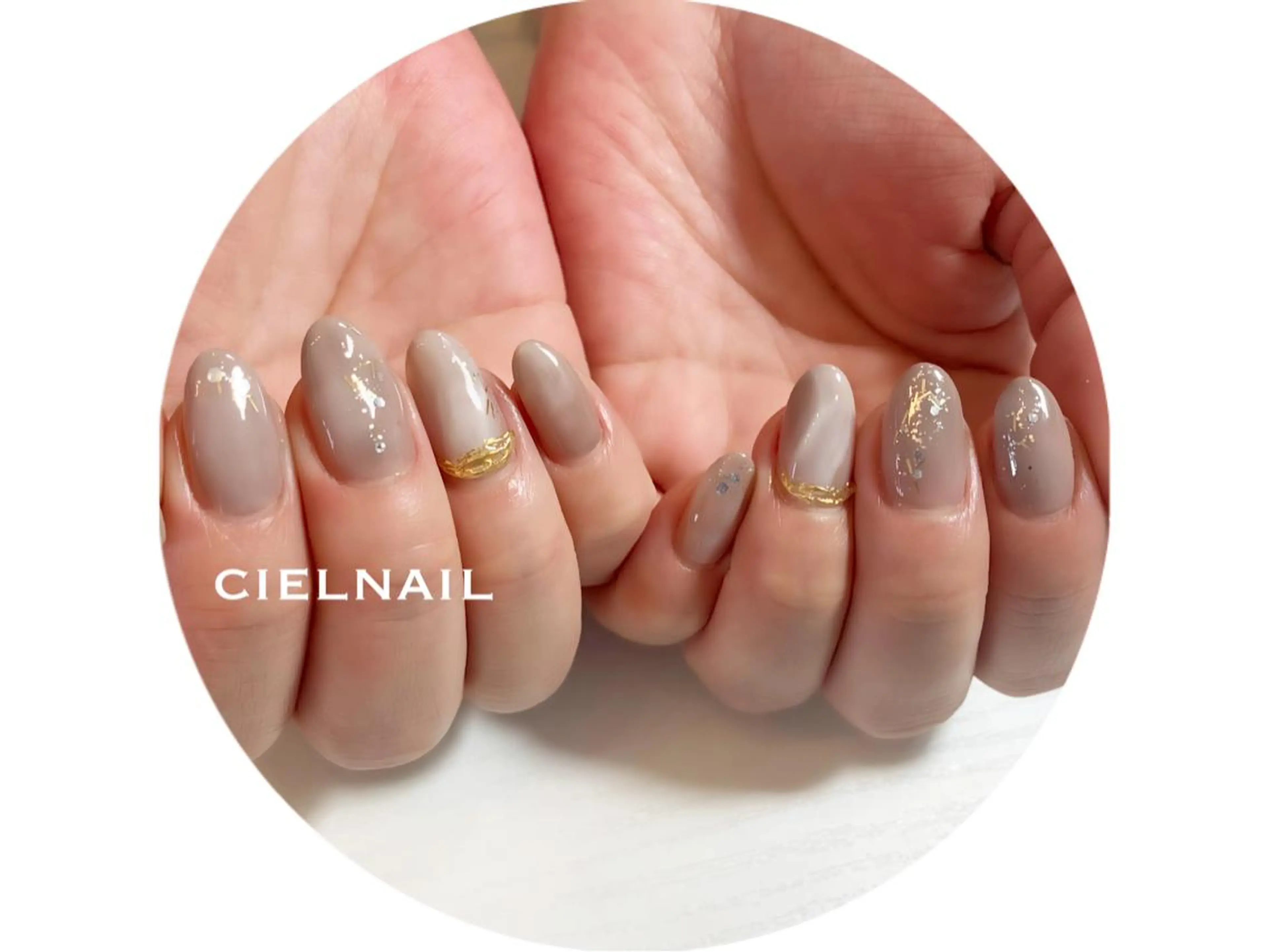 セミロング cielnail 祇園のネイルデザイン