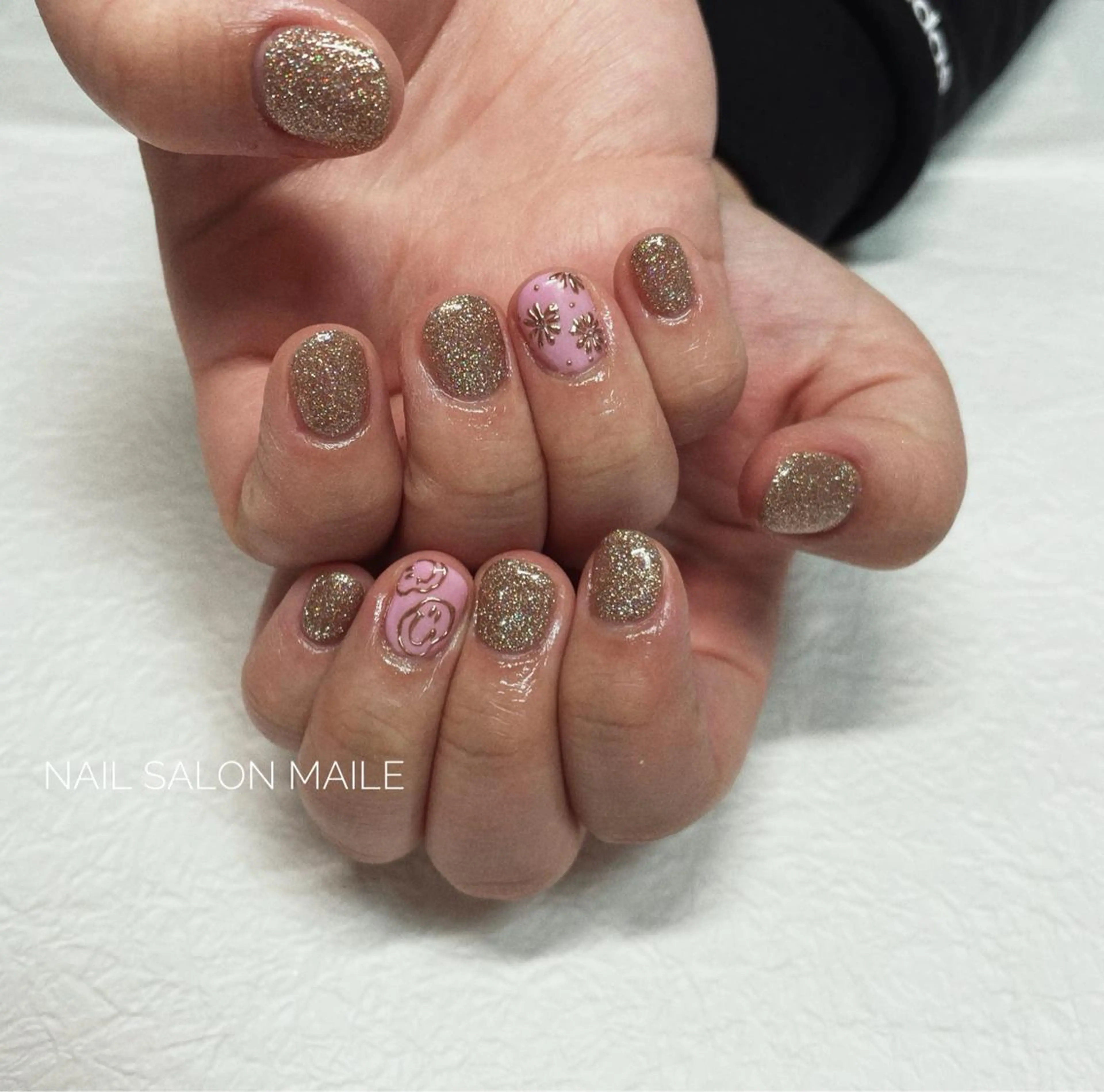 ネイル フラッシュネイル ハンドネイル nailsalonmaile所属・nail salon maile☽のネイルデザイン