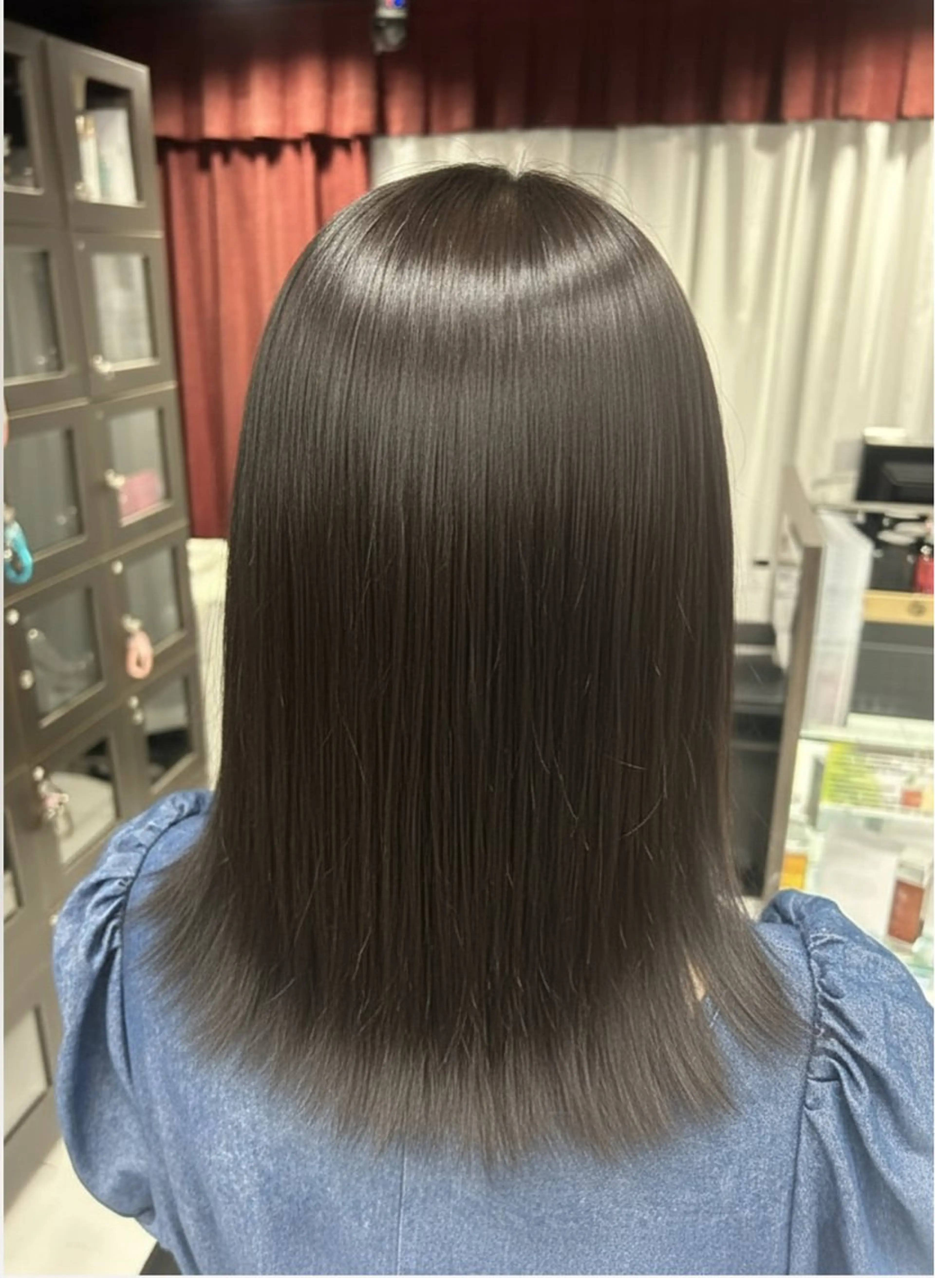 🍑🩵🐰【カット（顔周り、毛先）+ワンカラー】🍑🩵🐰の写真