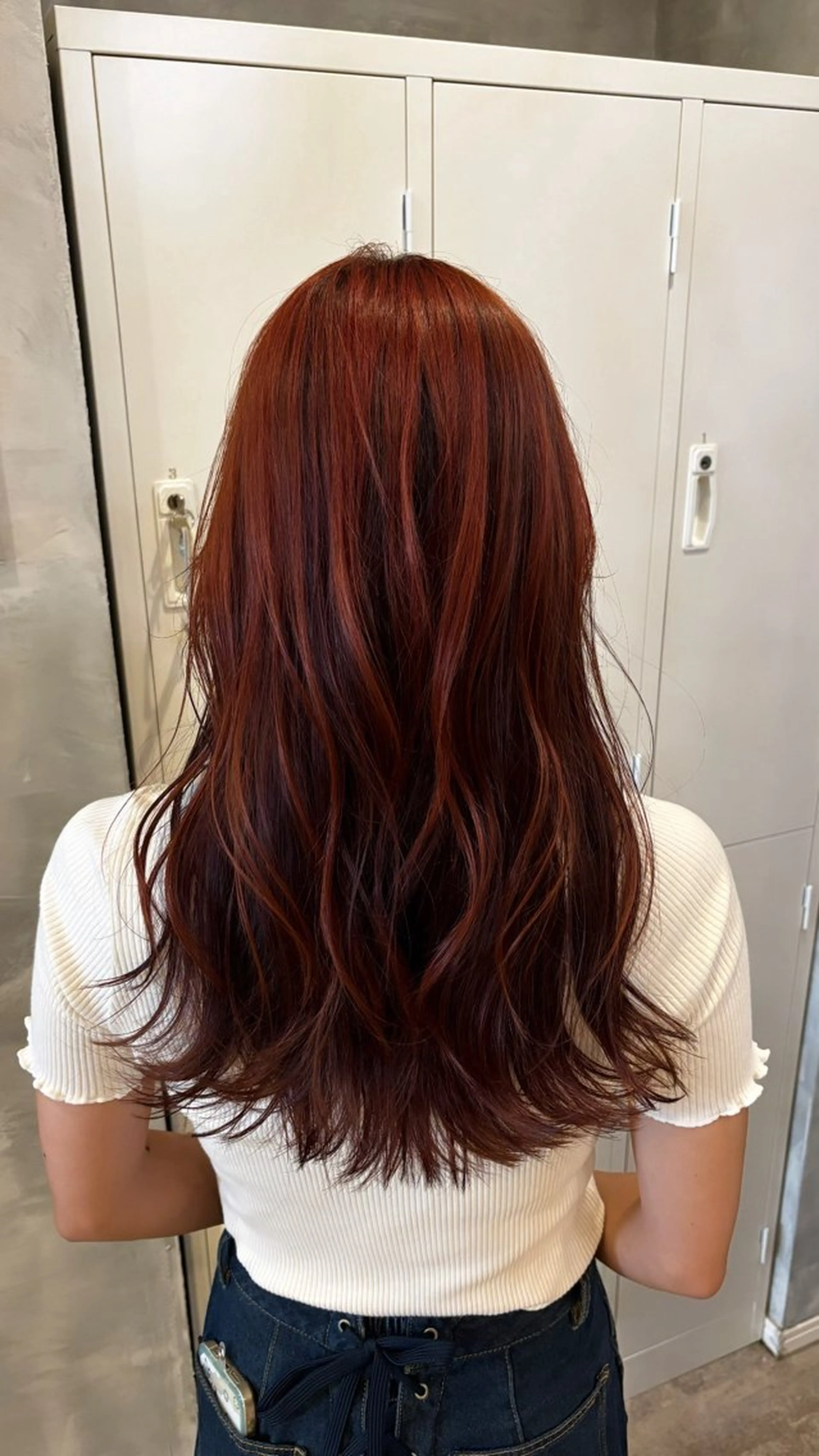 ロング ピンクブラウン ﾔﾏｼﾀ ﾘﾘのヘアスタイル
