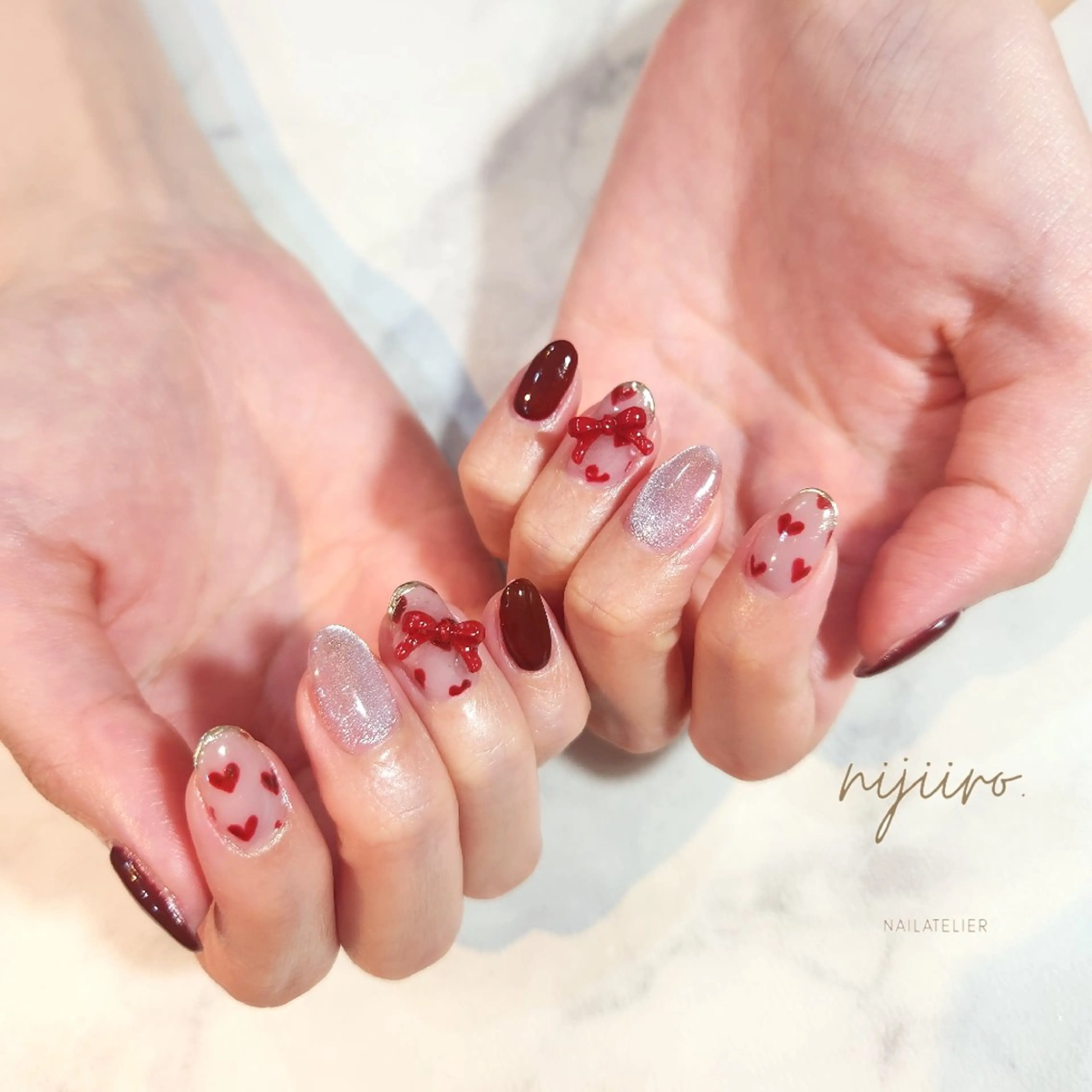 ネイル ハンドネイル nailatelier nijiiro.所属・nijiiro🌈 サトウのネイルデザイン