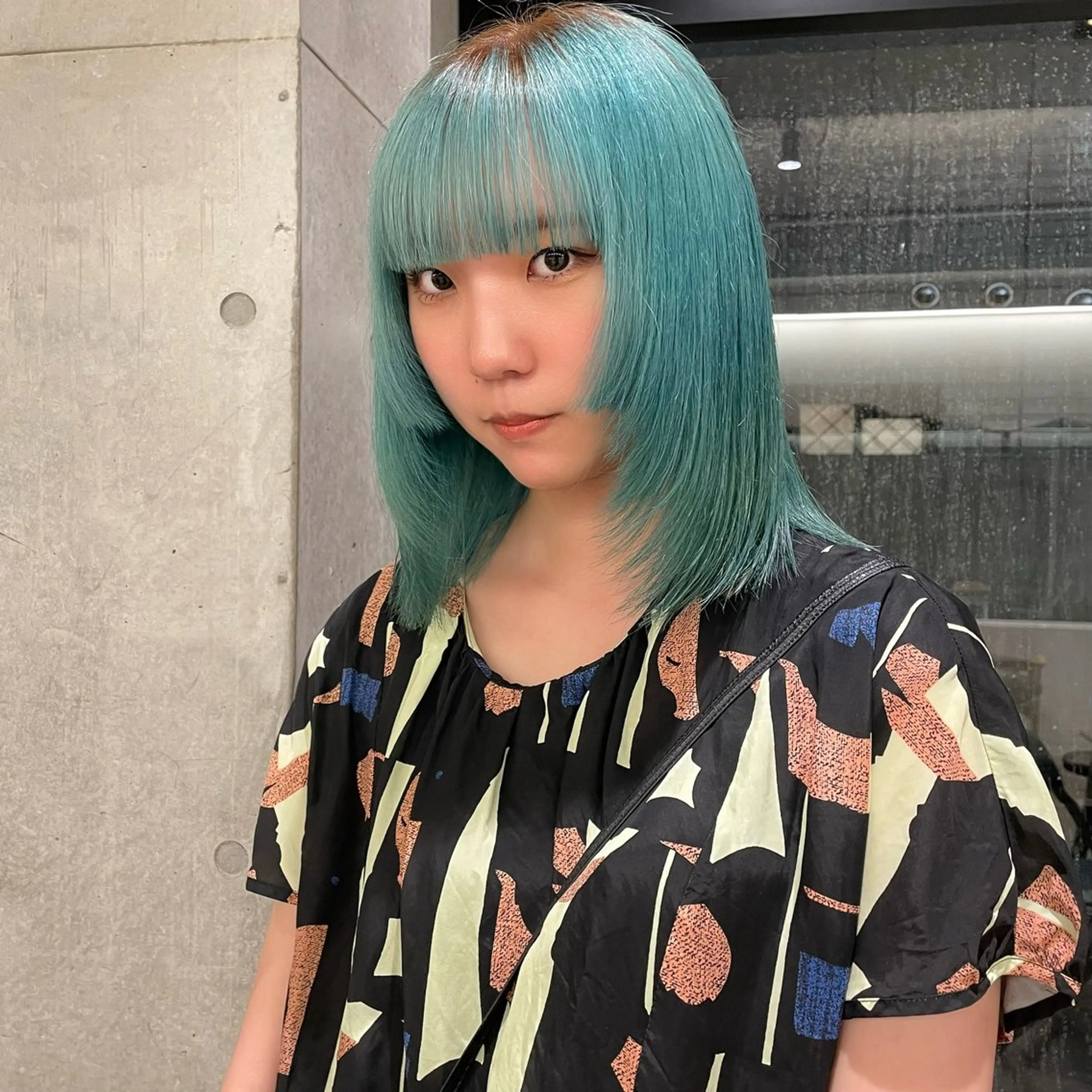 ミディアム カラー ダブルカラー 姫カット レイヤーカット カット ヘアカラー トリートメント Mizobe misakiのヘアスタイル