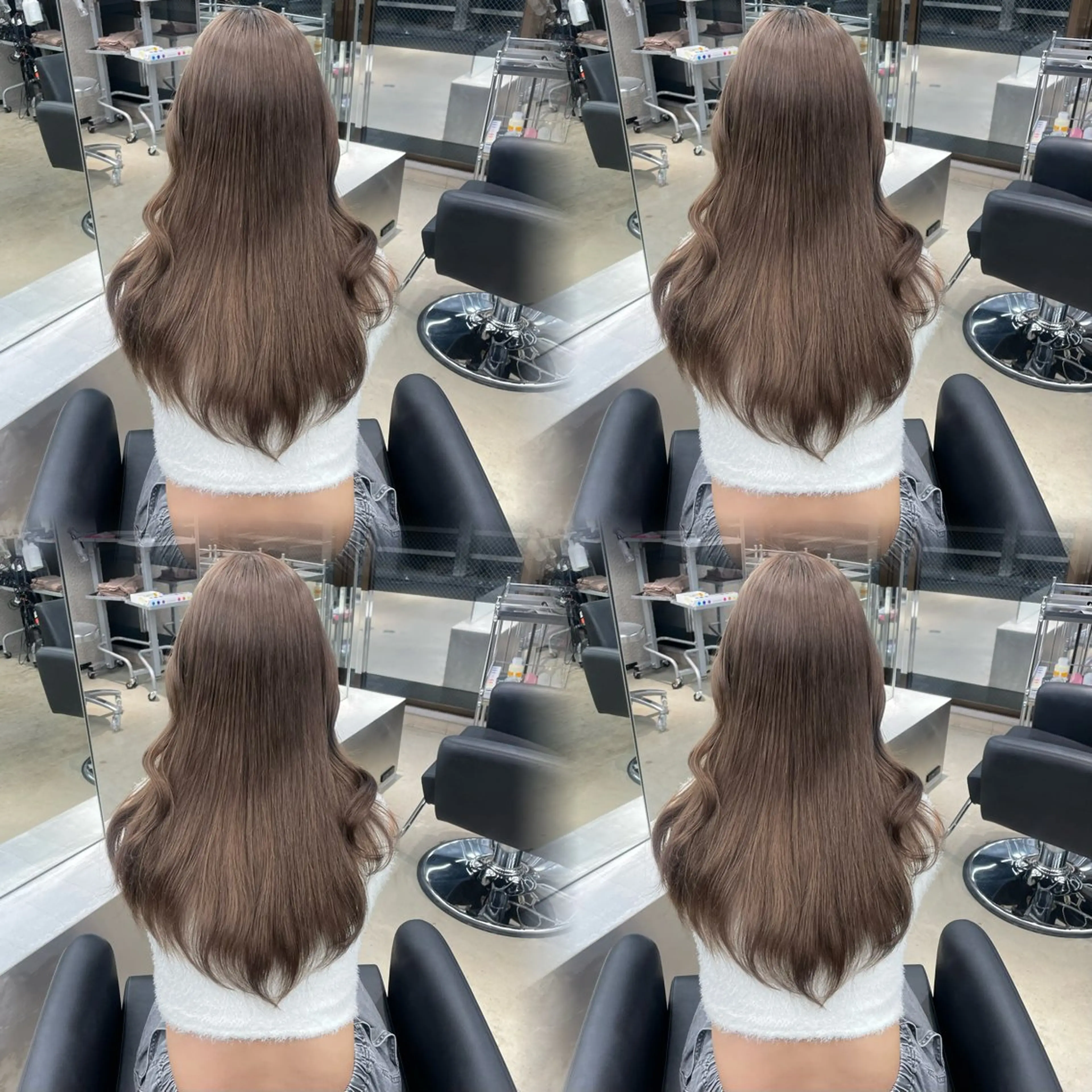 ロング カラー ベージュカラー ブリーチ ブラウンカラー ミルクティーベージュ 名古屋栄♡PELE/ ブリーチ/ハイトーンのヘアスタイル