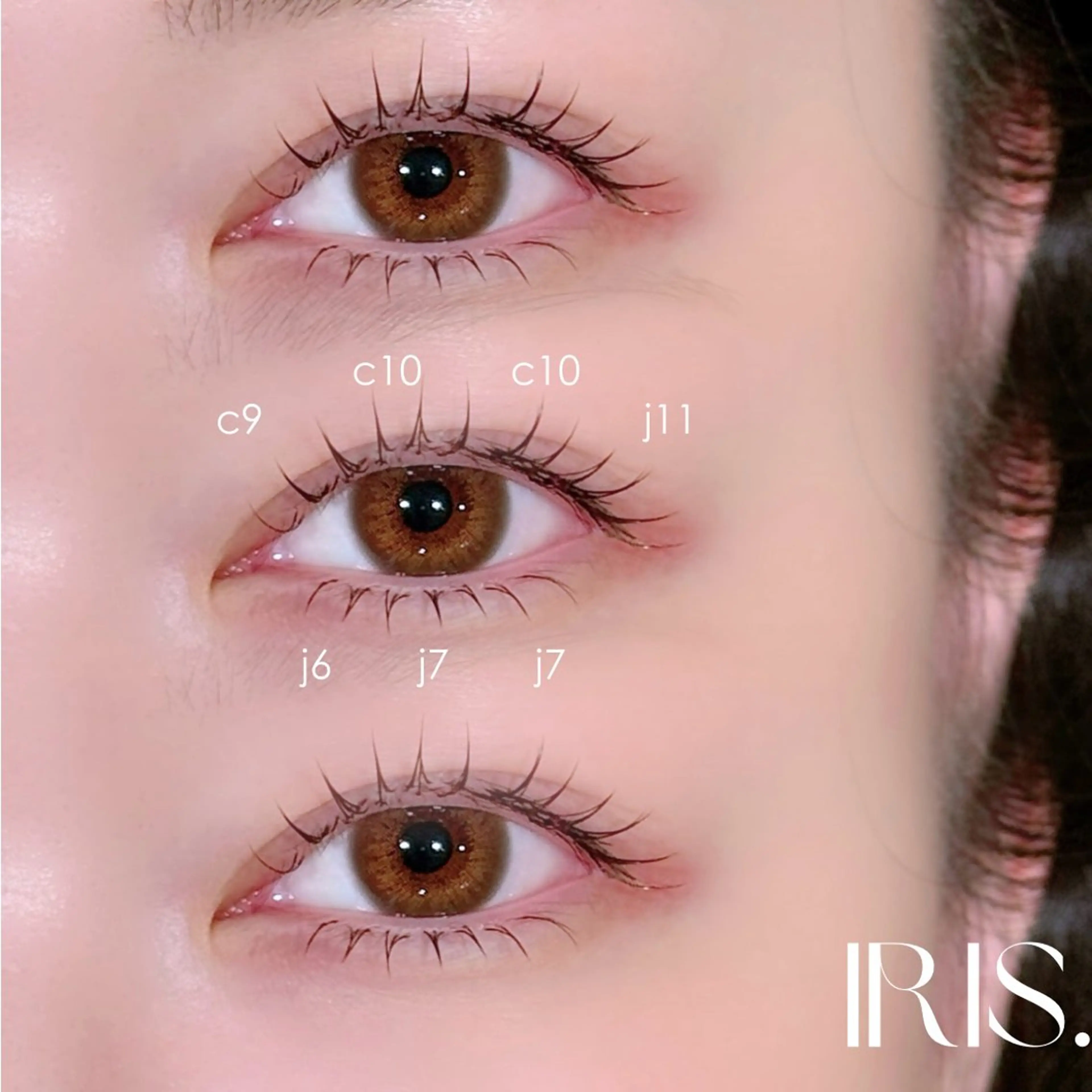 マツエク・マツパ IRIS. rinaのマツエク・マツパデザイン