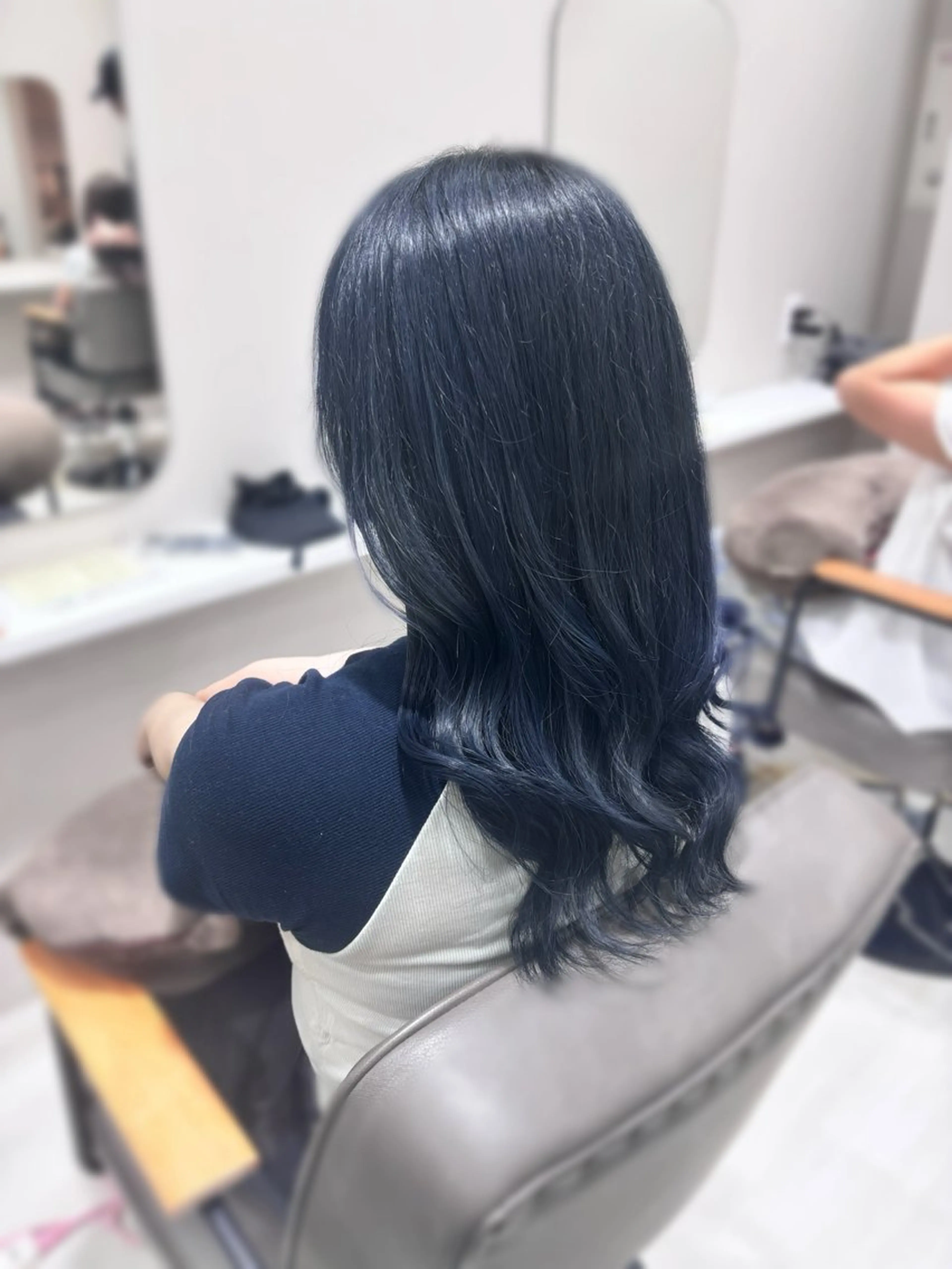 セミロング カット ヘアカラー ひかるん 🫧 ͛.*のヘアスタイル
