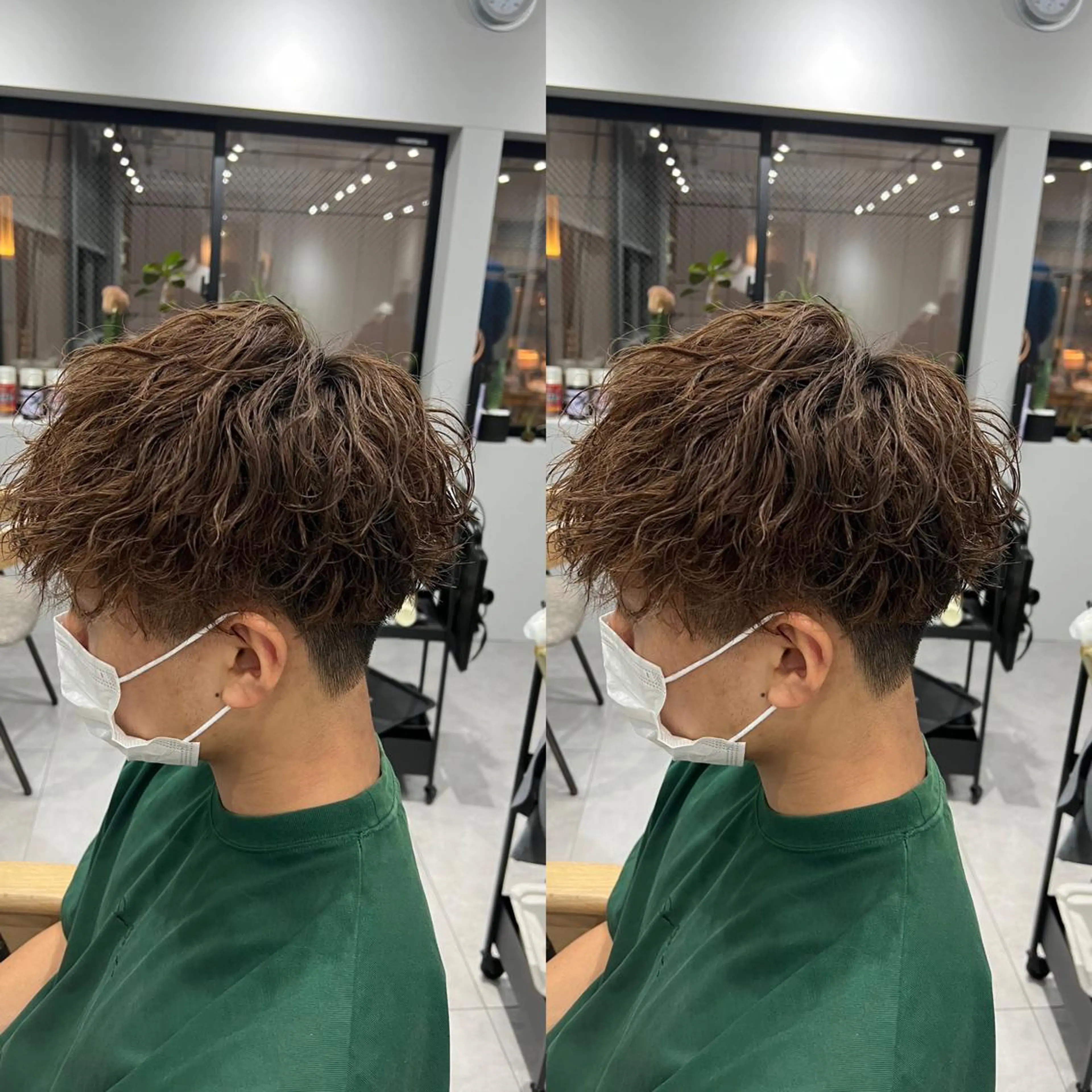 パーマ メンズ カット センターパート ／植田のヘアスタイル