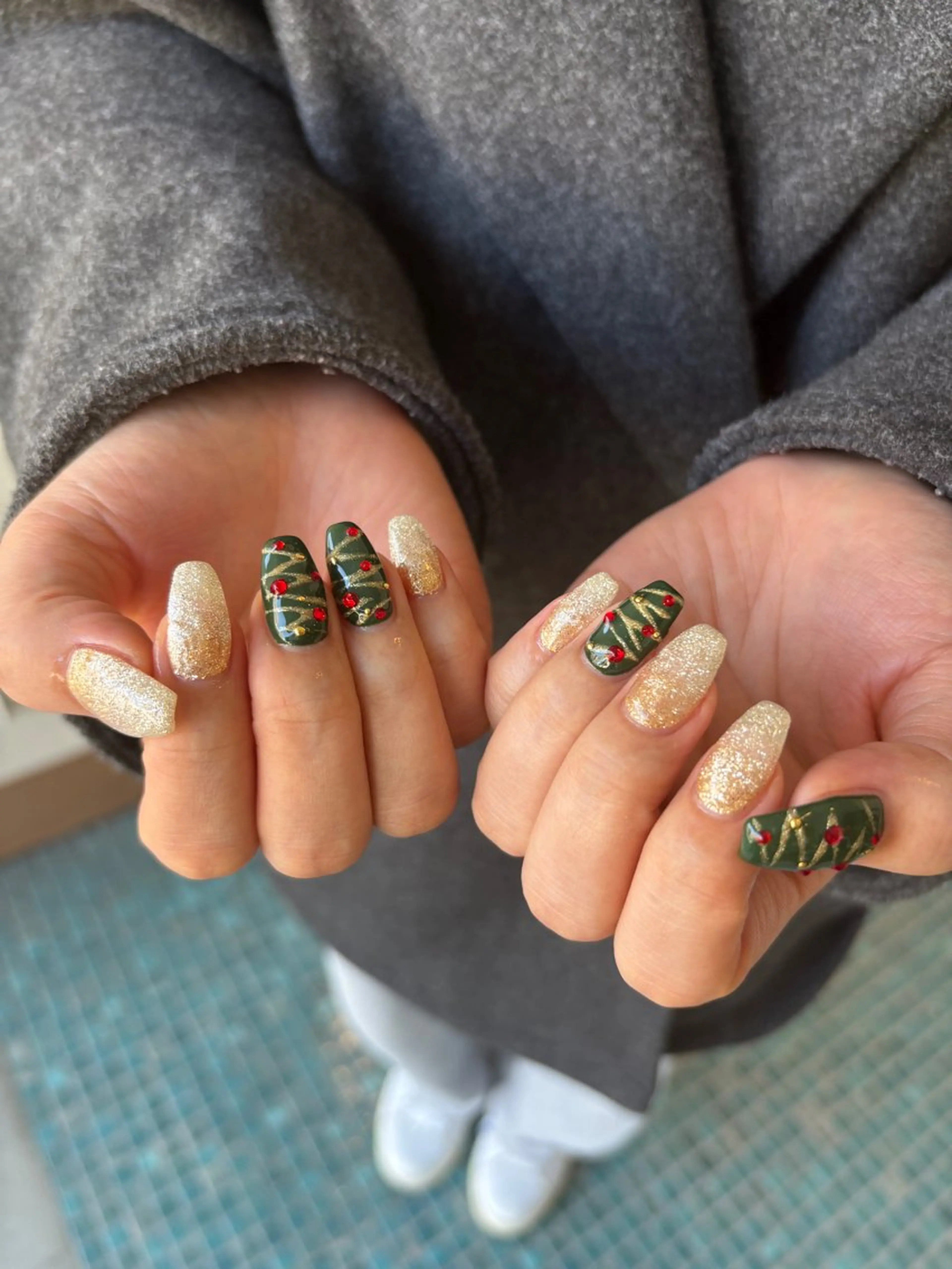 ネイル 冬ネイル クリスマス Fumina .のネイルデザイン