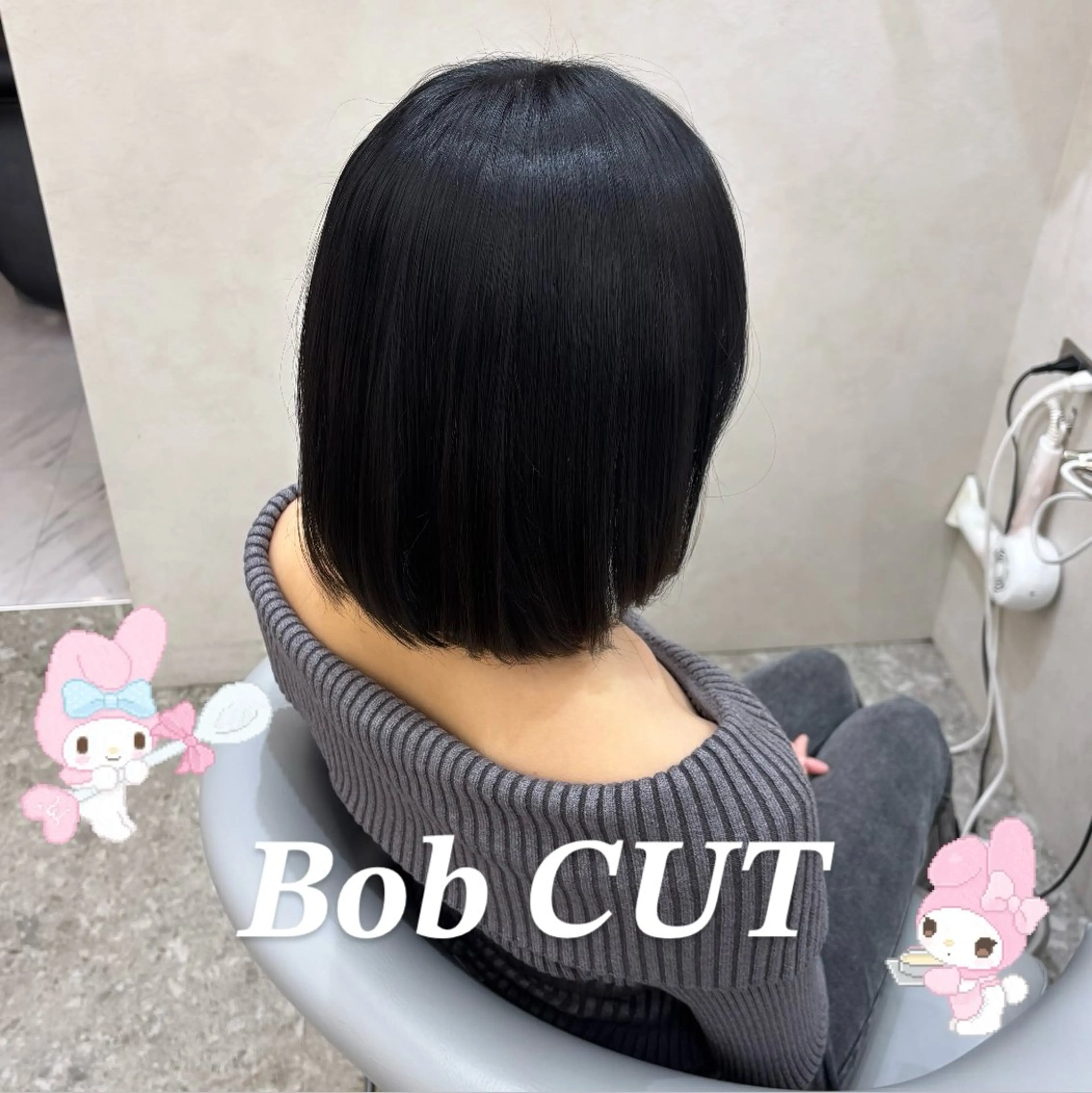 🎀平日21時・土日祝20時限定【無料ボブカットモデル】🎀シャンプーブロー込み🧴の写真