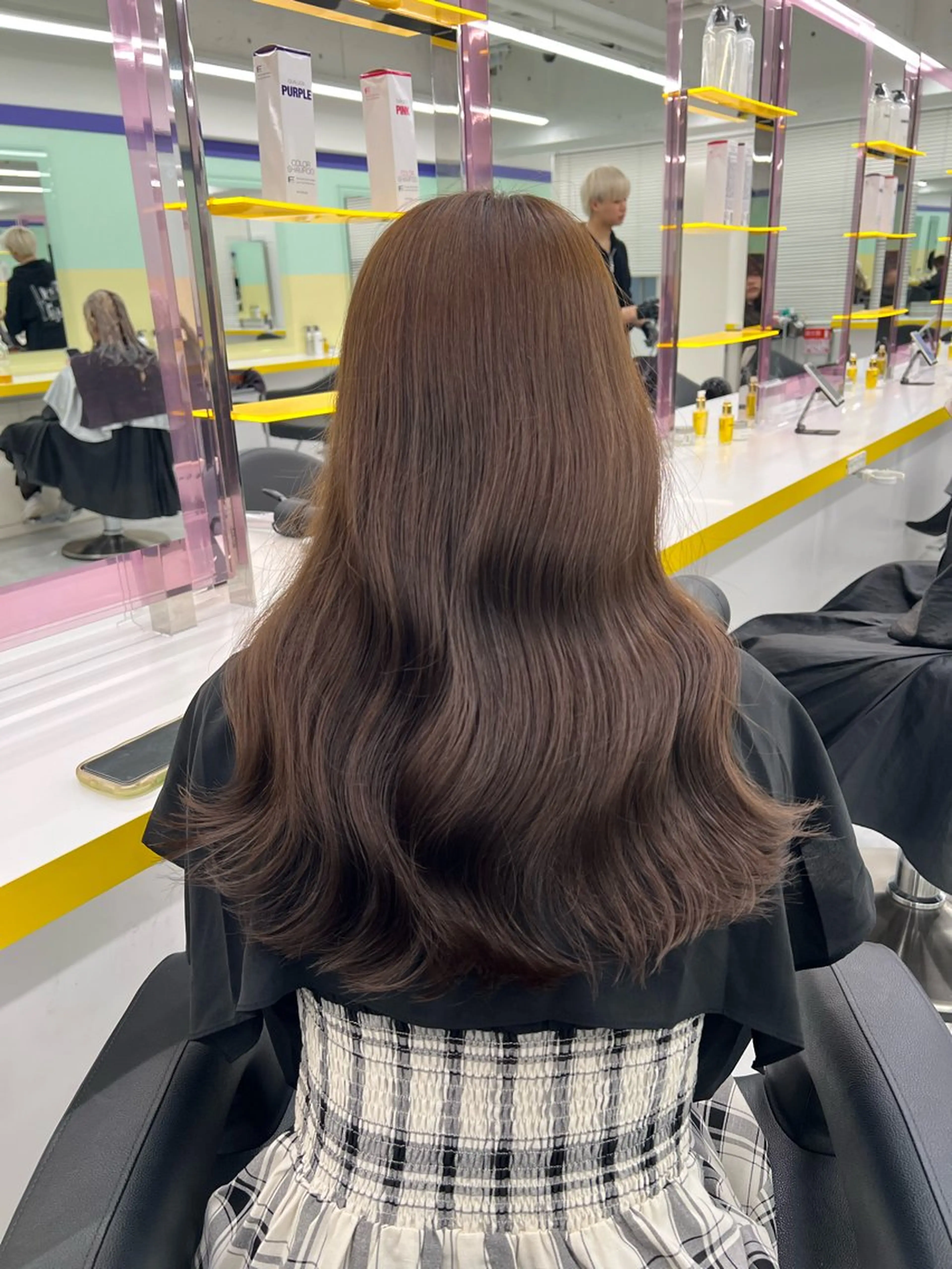 セミロング ヘアカラー トリートメント ヘッドスパ ヘアセット 💍レイヤーカット 艶髪💍亘紘輝のヘアスタイル