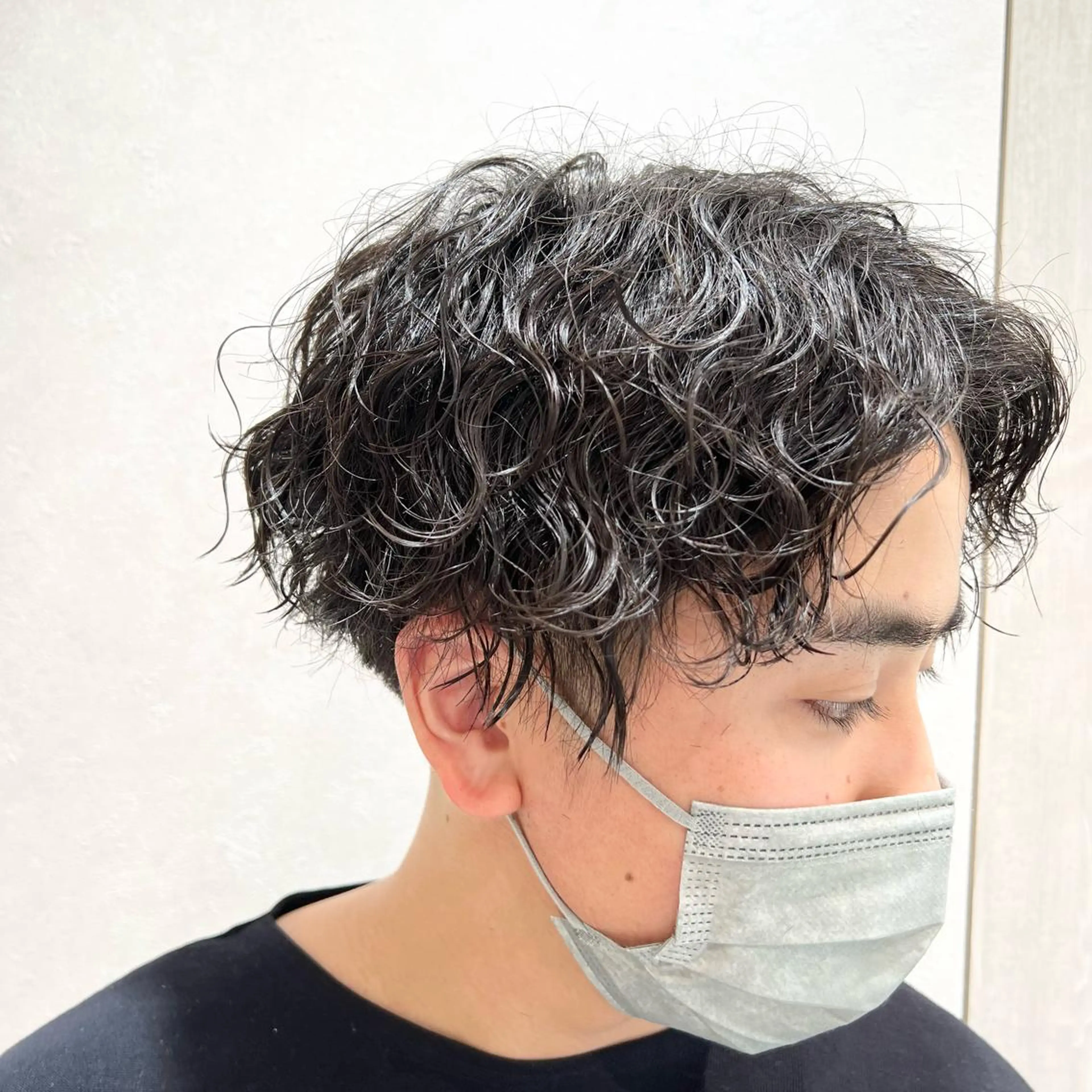 パーマ メンズ フェードカット メンズパーマ スキンフェード 波巻きパーマ スパイラルパーマ カット パーマ Camishi所属・瀬野凌介/メンズ カット/パーマのヘアスタイル