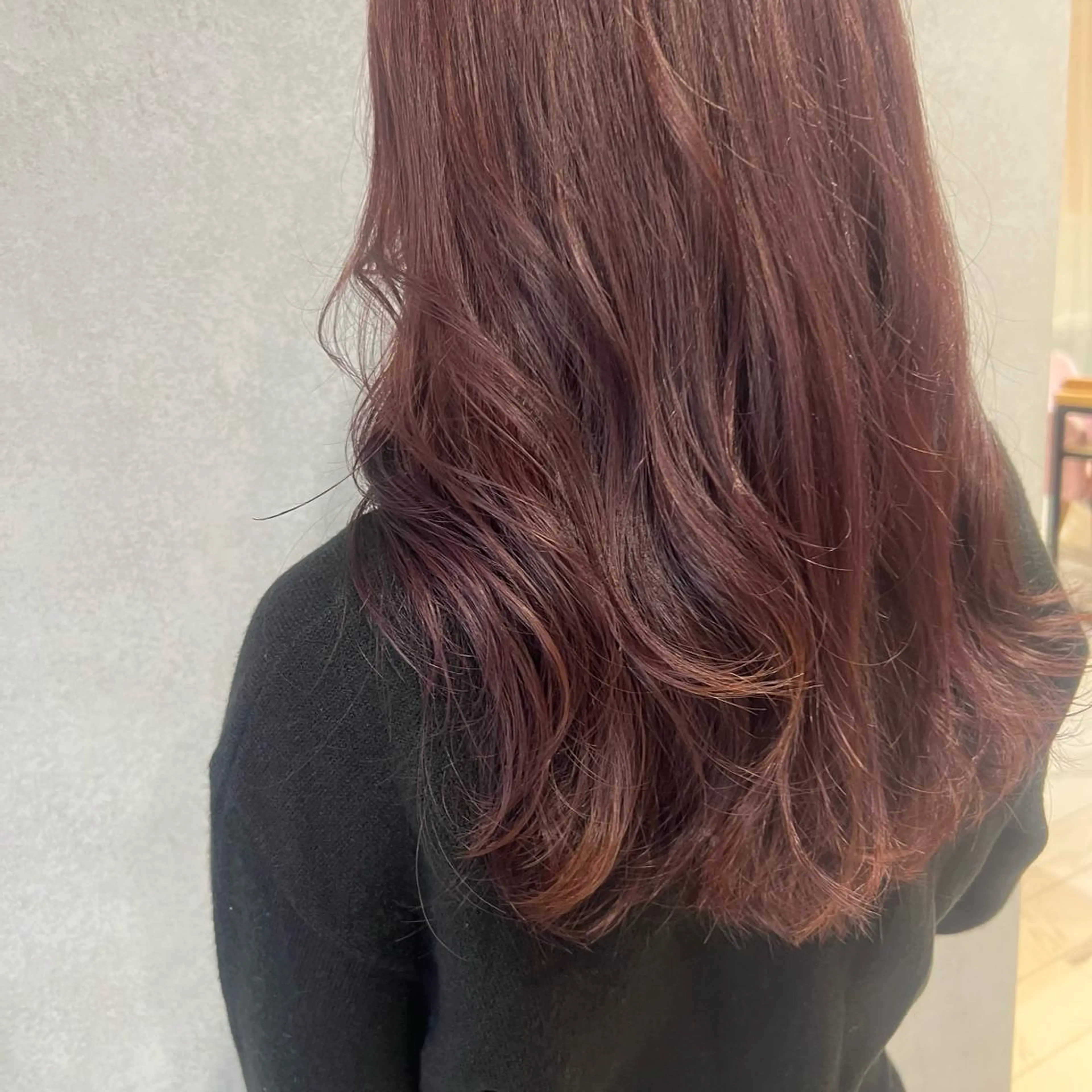 セミロング カラー カット ヘアカラー トリートメント 🍑 韓国ヘア 🍑 WATANABEのヘアスタイル