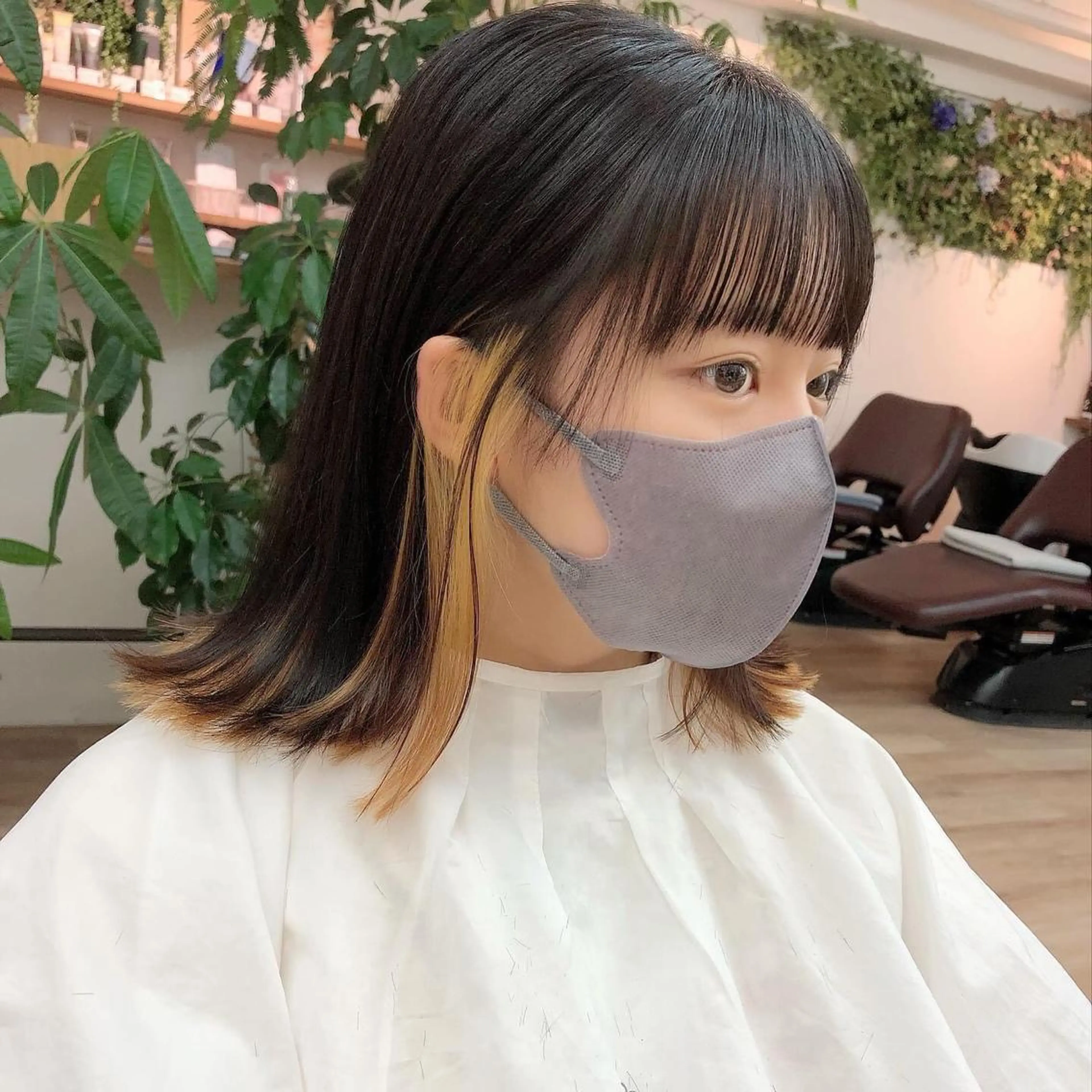 ミディアム カット ヘアカラー トリートメント HAYS HAIR&MAKEのヘアスタイル