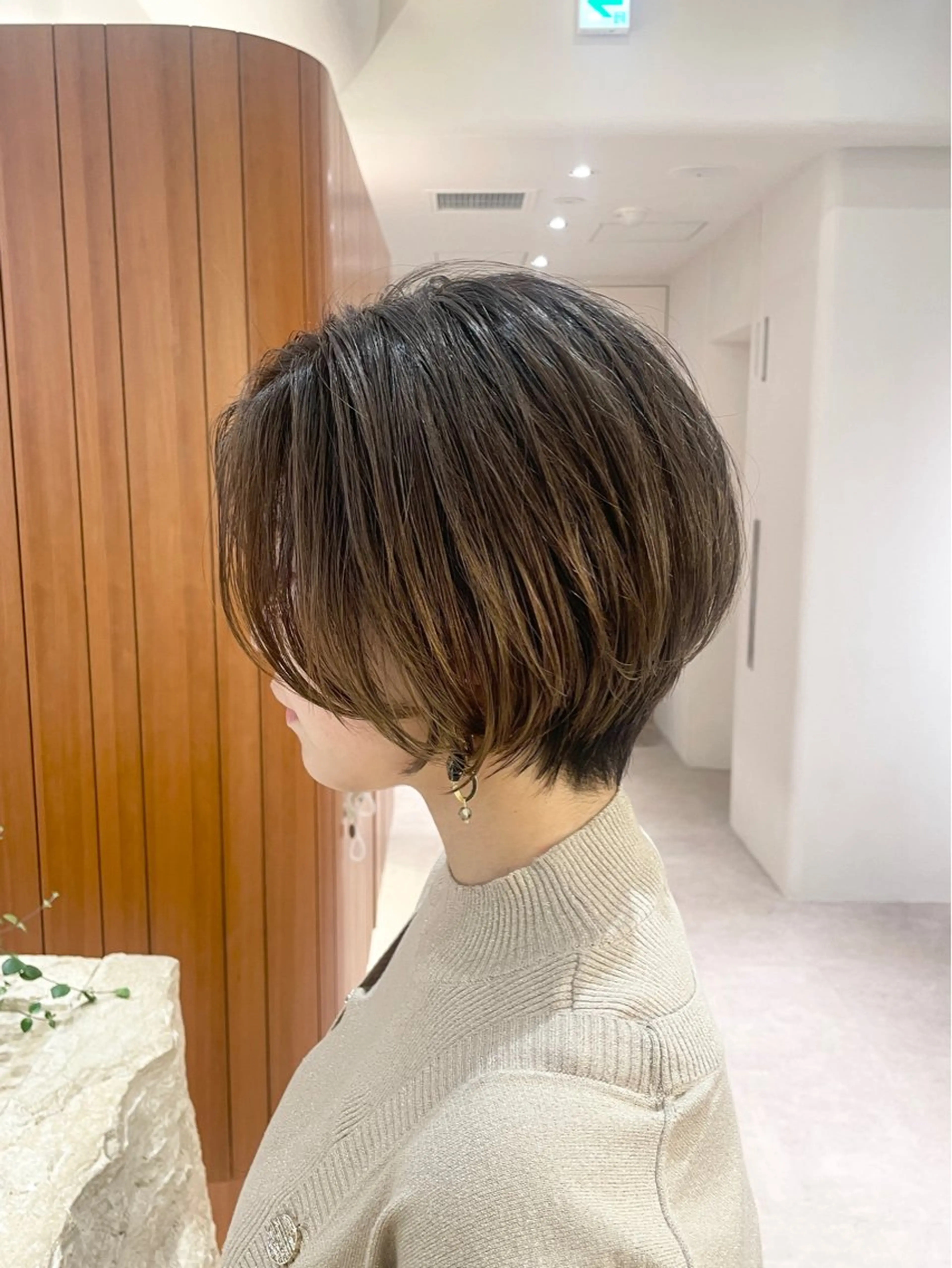 ショート カラー ショートボブ ダブルカラー イルミナカラー ボブ くびれヘア カット ヘアカラー トリートメント 渋谷ボブ/レイヤー ボブ田中航平のヘアスタイル