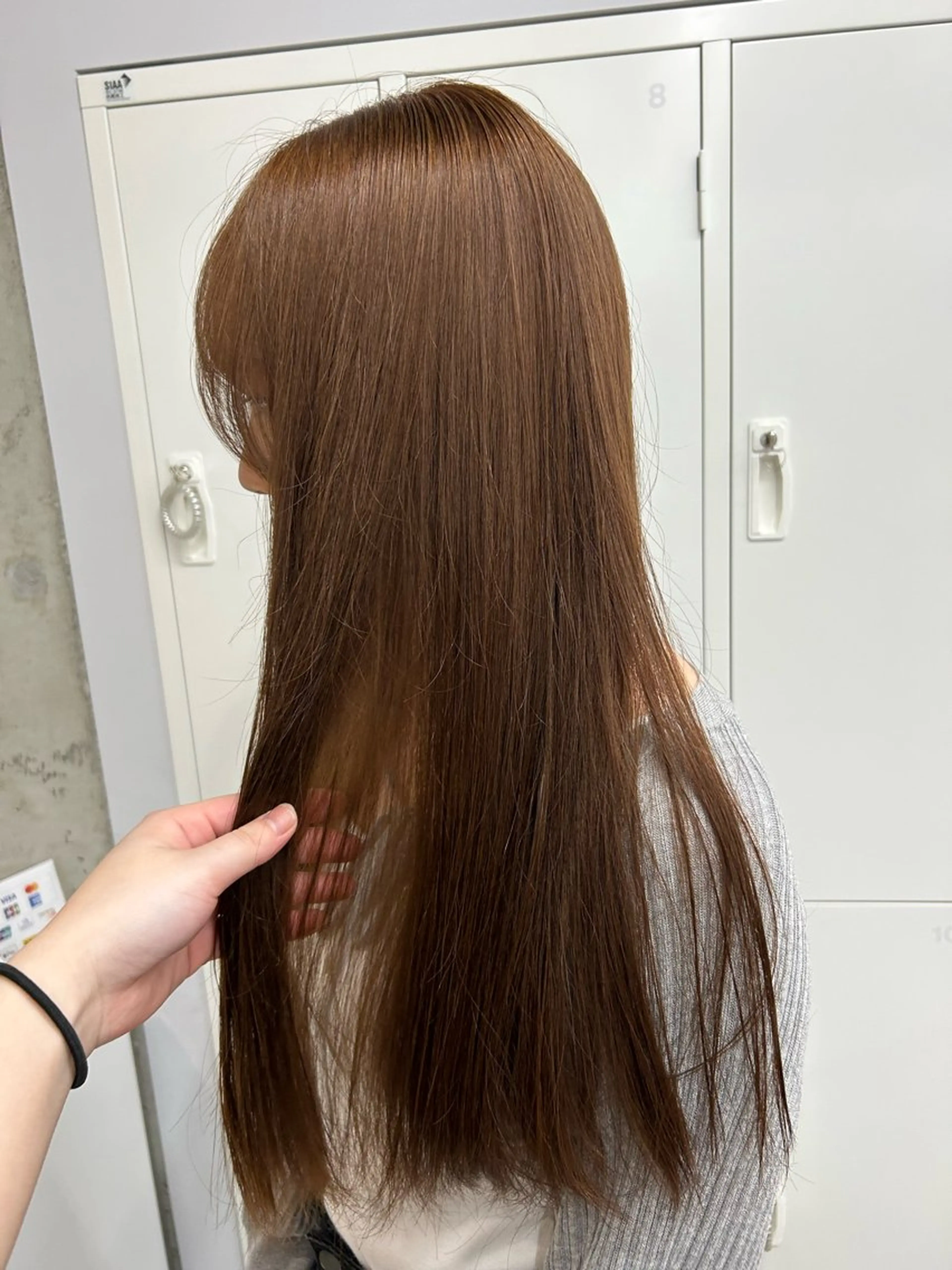 セミロング ヘアカラー トリートメント 透け感カラー / ストレート/ハルカのヘアスタイル