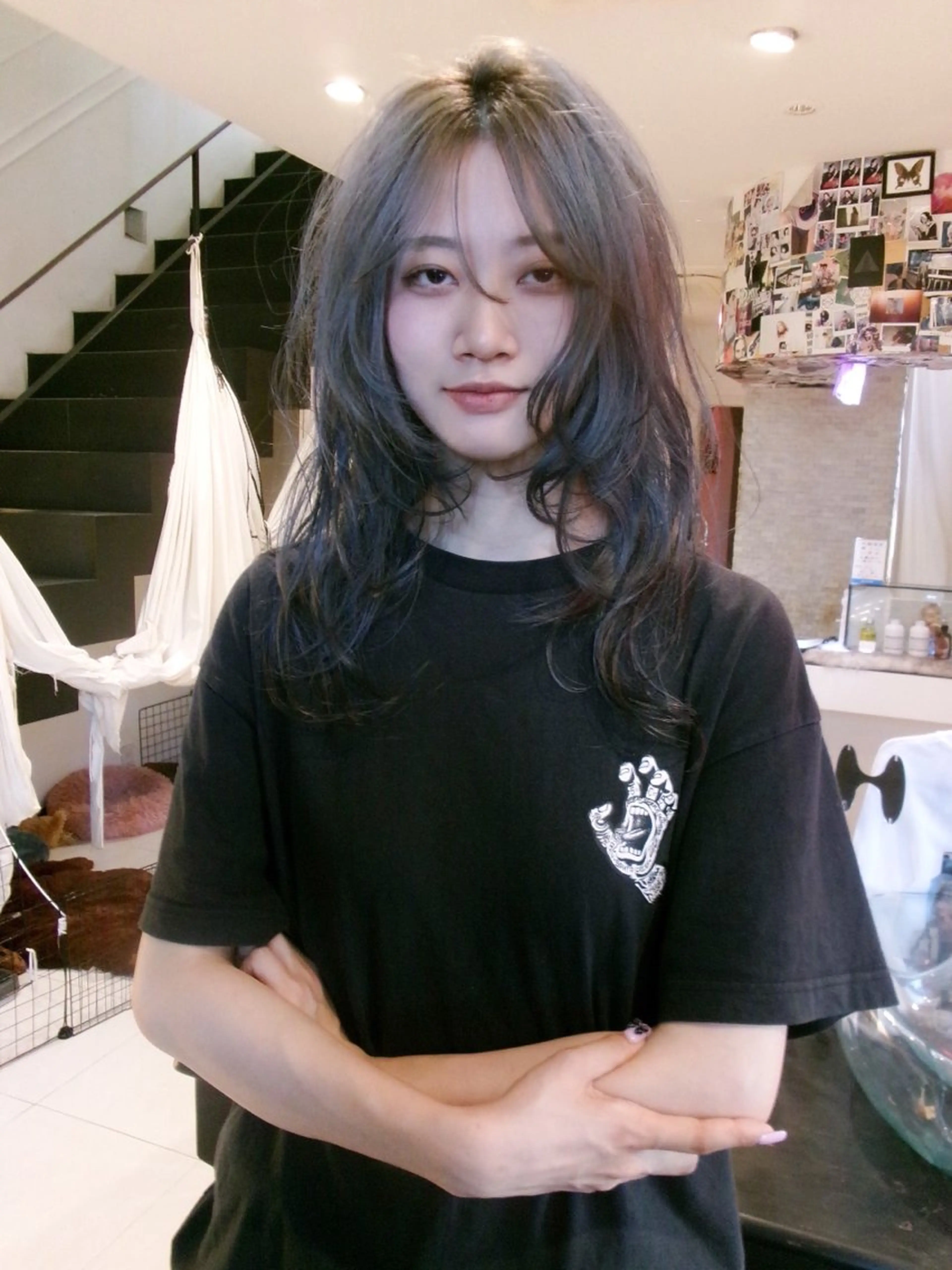 セミロング ヘアカラー トリートメント 早川 豪のヘアスタイル