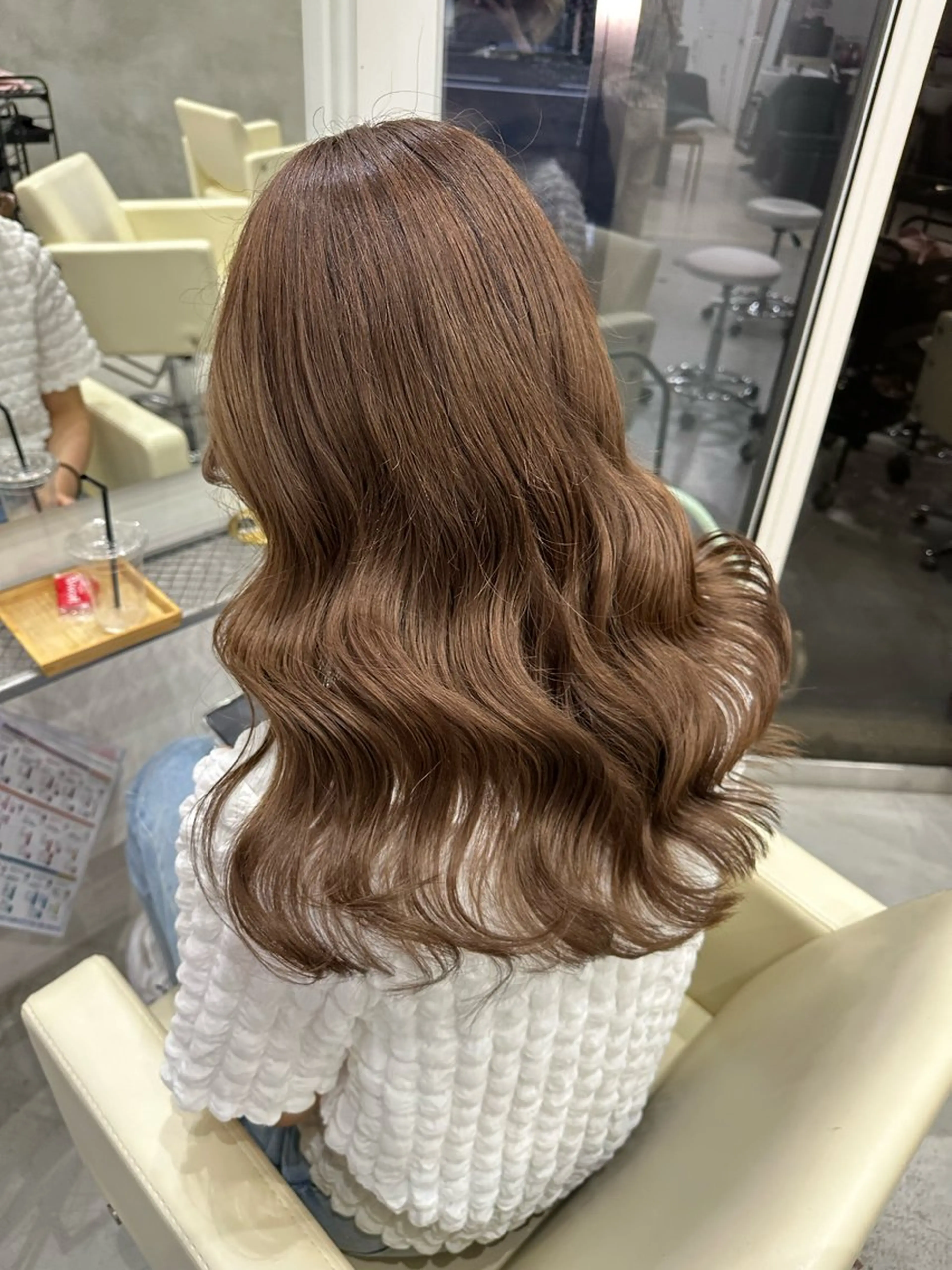 セミロング カラー solua所属・さあや 【透け感/艶感】のヘアスタイル