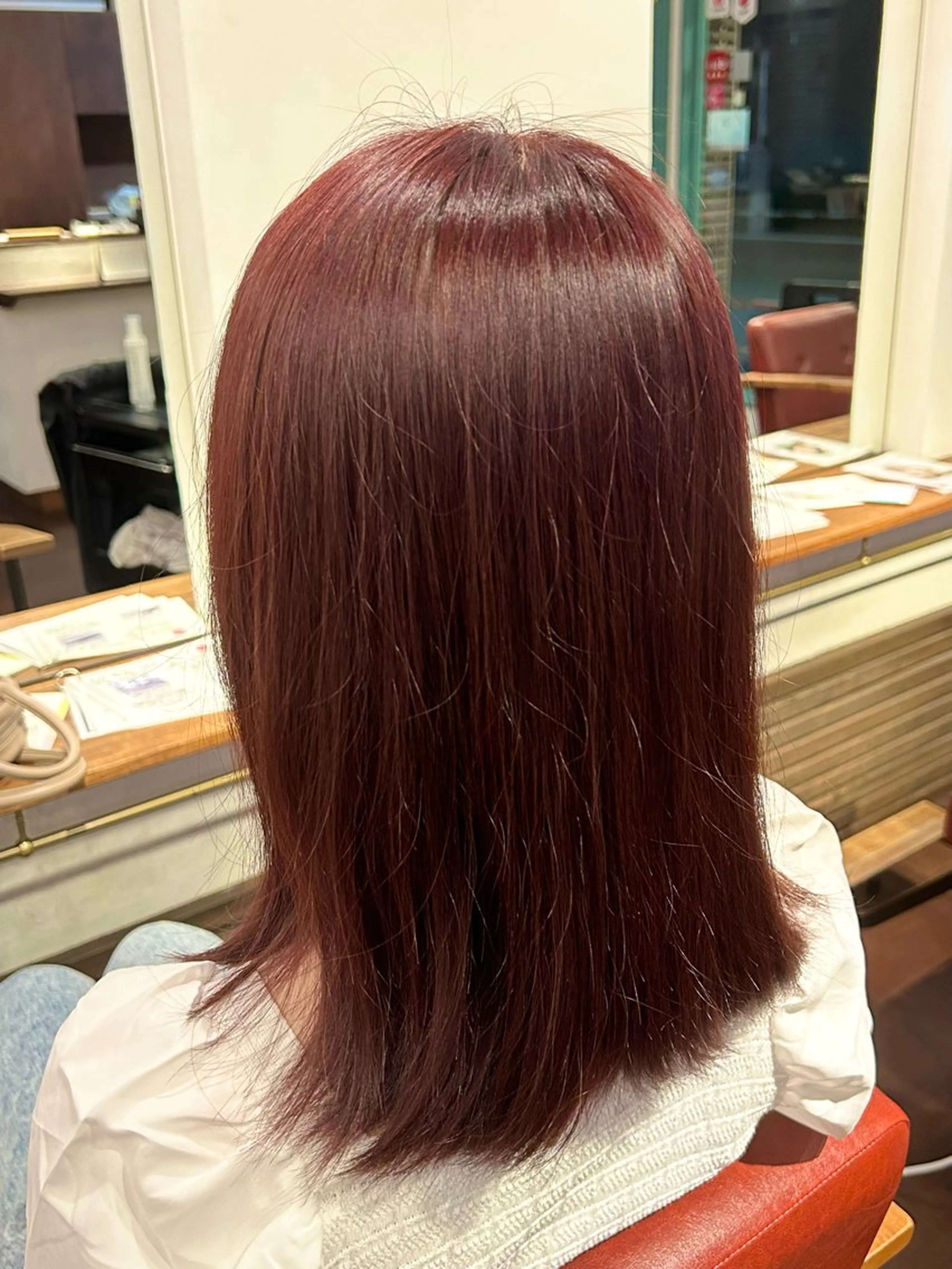 ミディアム ヘアカラー 🟥MOPS金沢文庫 永井輝🟥のヘアスタイル