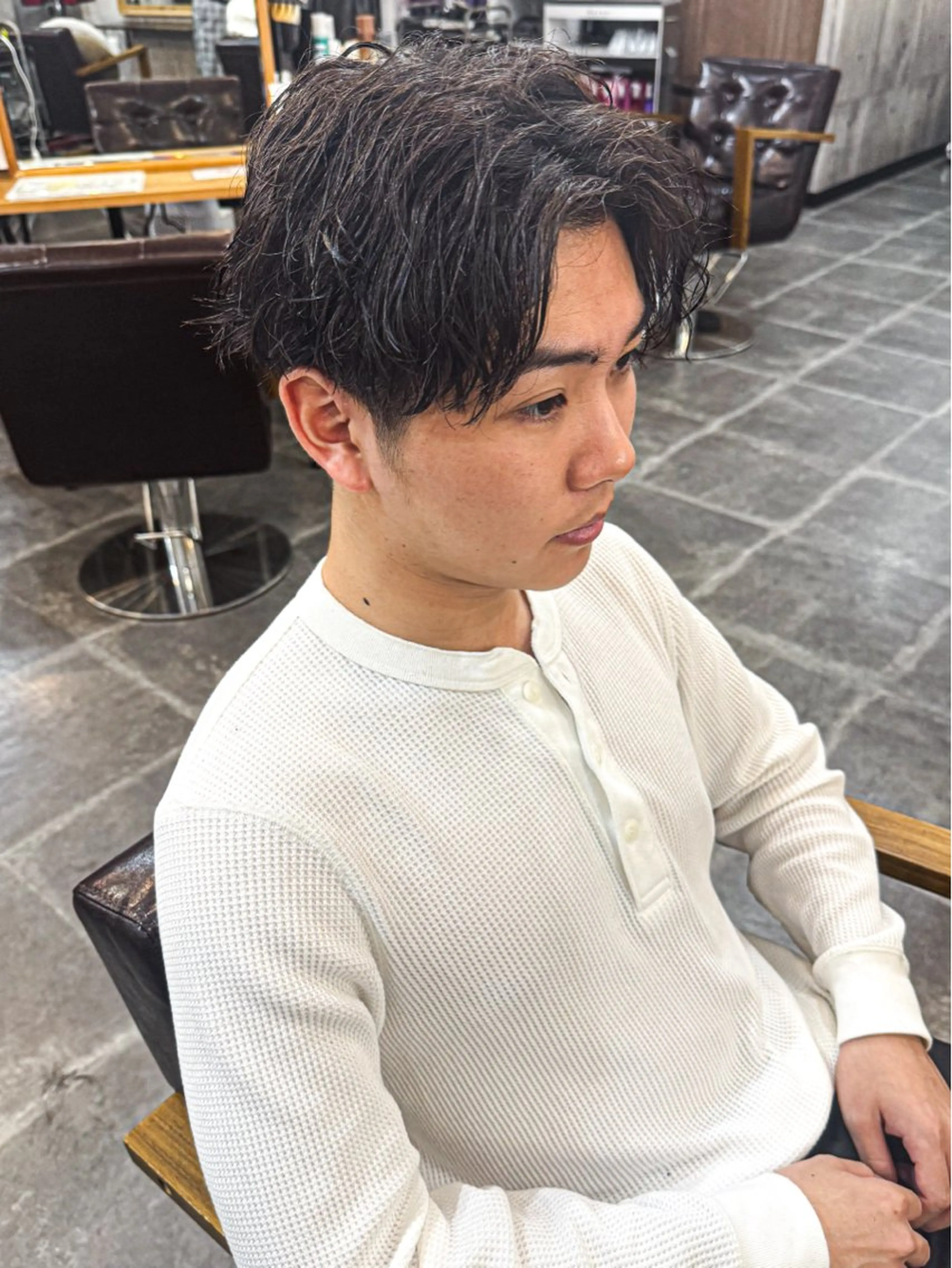 ショート パーマ メンズ カット パーマ amule hair ✂️山本　丈則✂️のヘアスタイル
