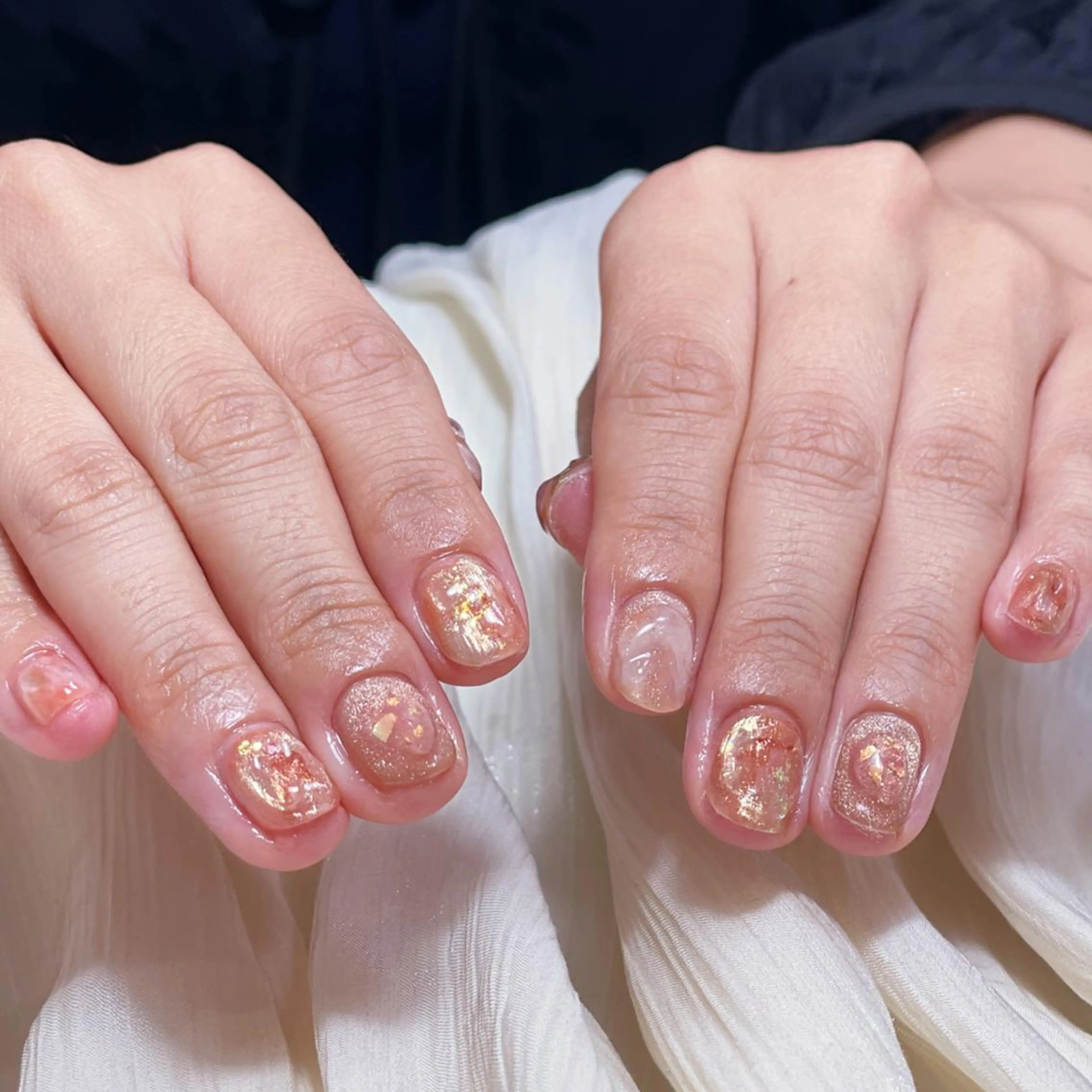 ネイル アートネイル オーロラネイル ガーリー キラキラネイル マグネットネイル ハンドネイル ハンドケア Diamond ✨のネイルデザイン