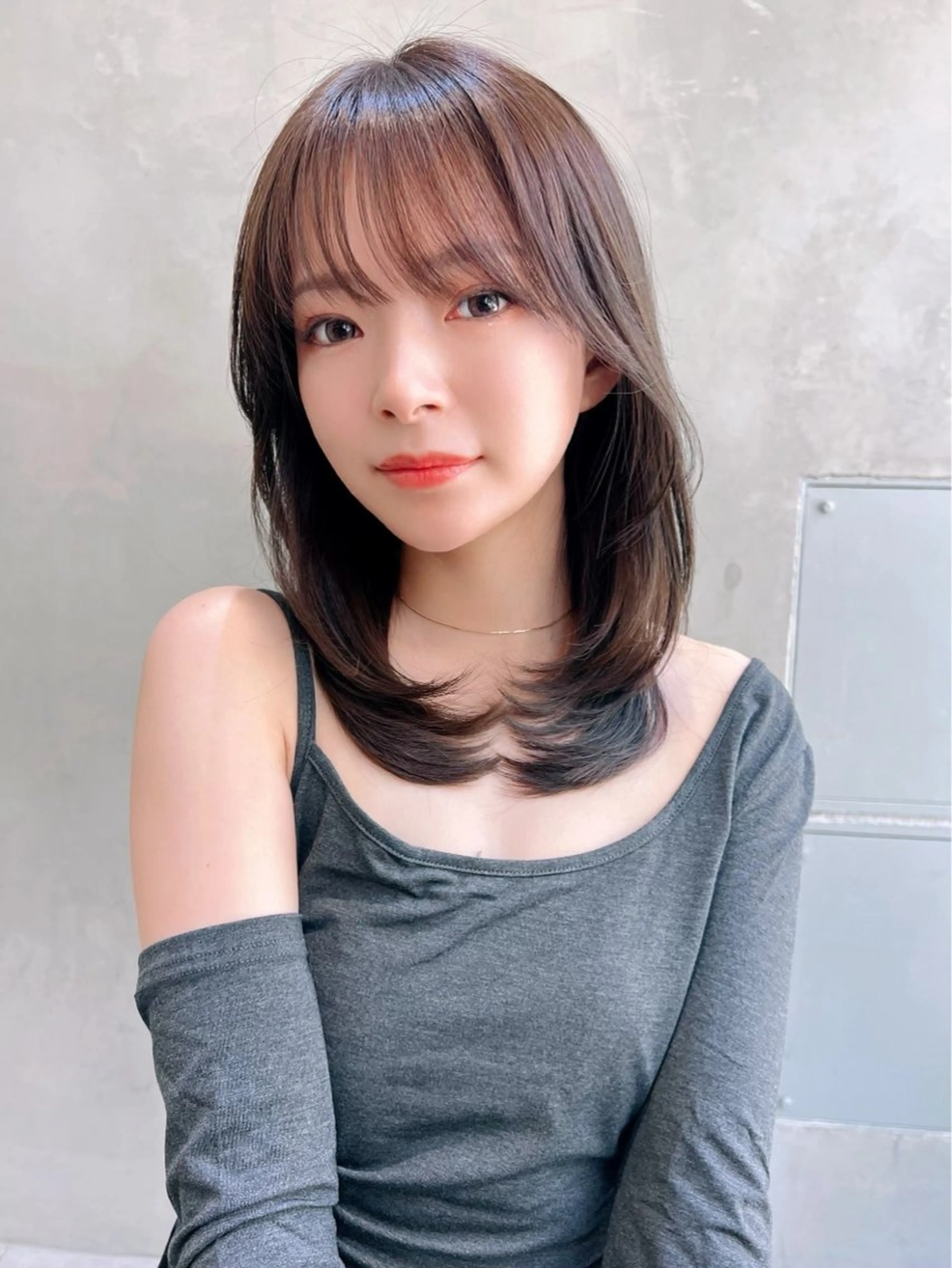 ミディアム カラー Ameri所属・艶髪/韓国ヘア🎀 Kanon︎︎⁺.のヘアスタイル