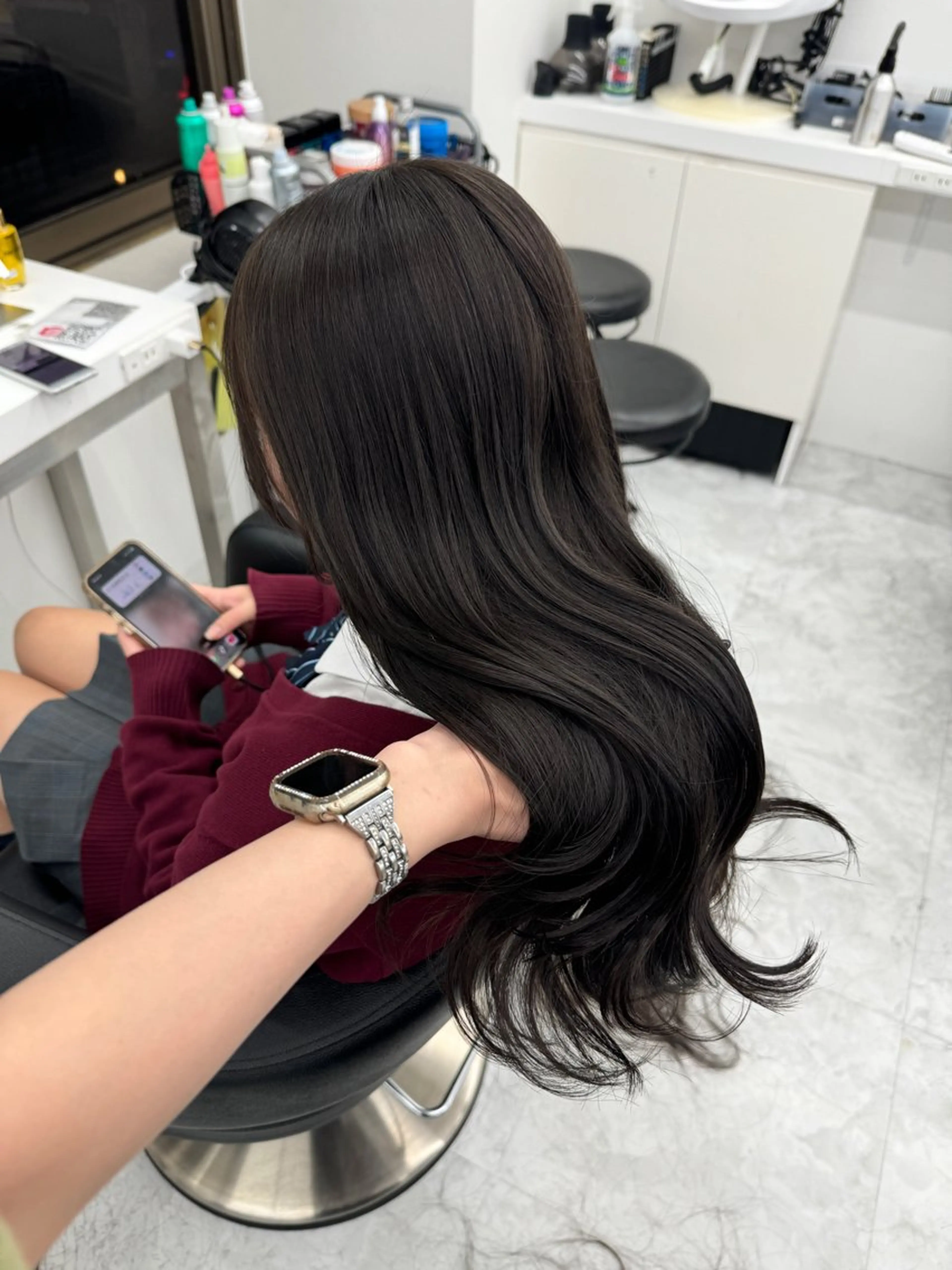 ロング カラー カット ヘアカラー ヘッドスパ ヘアセット 💖透明感カラー＆暗 髪専門💖Akariのヘアスタイル
