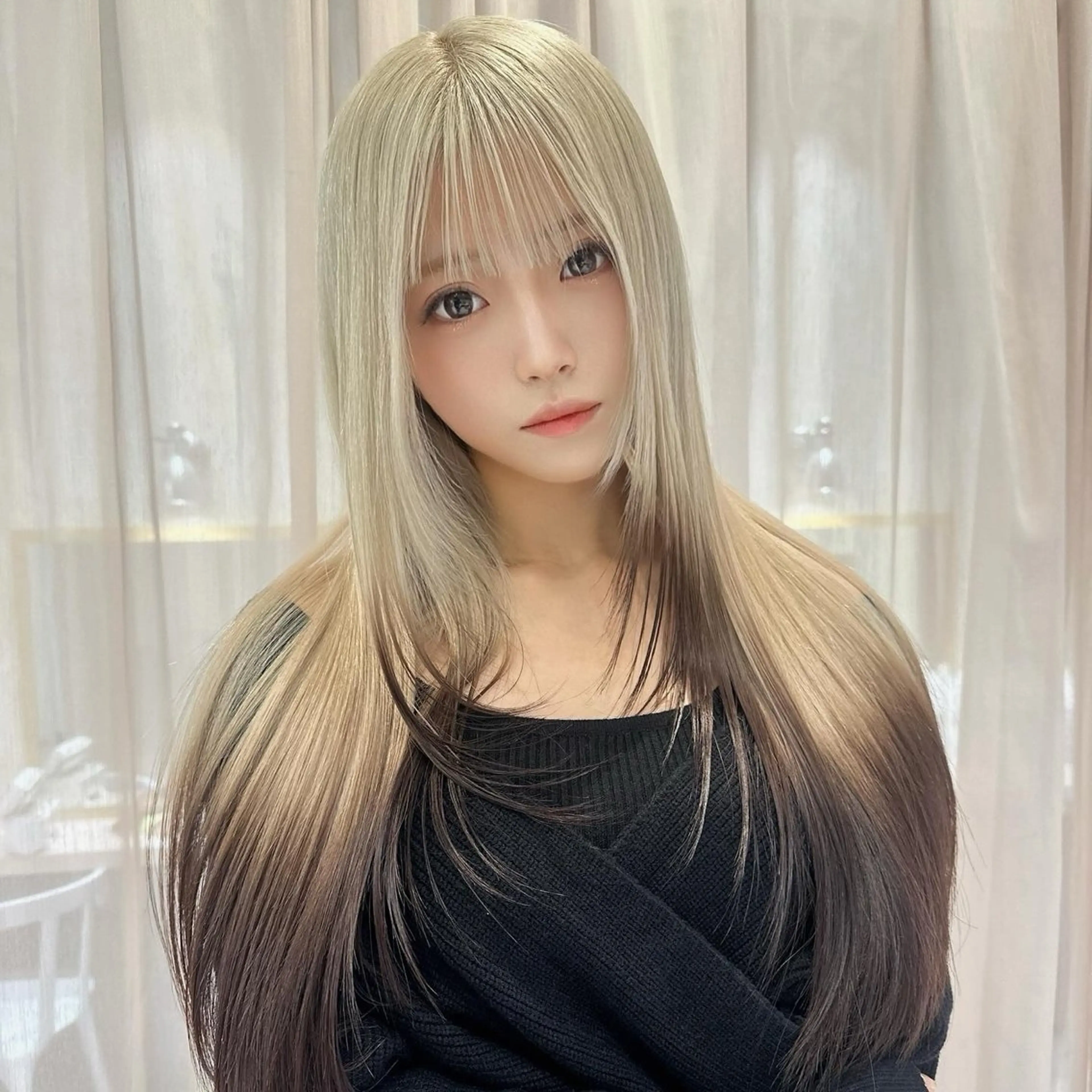 ロング カット ヘアカラー トリートメント MONIQA【モニカ】所属・名古屋ハイトーン/ 🐶ブリーチ専門店のヘアスタイル