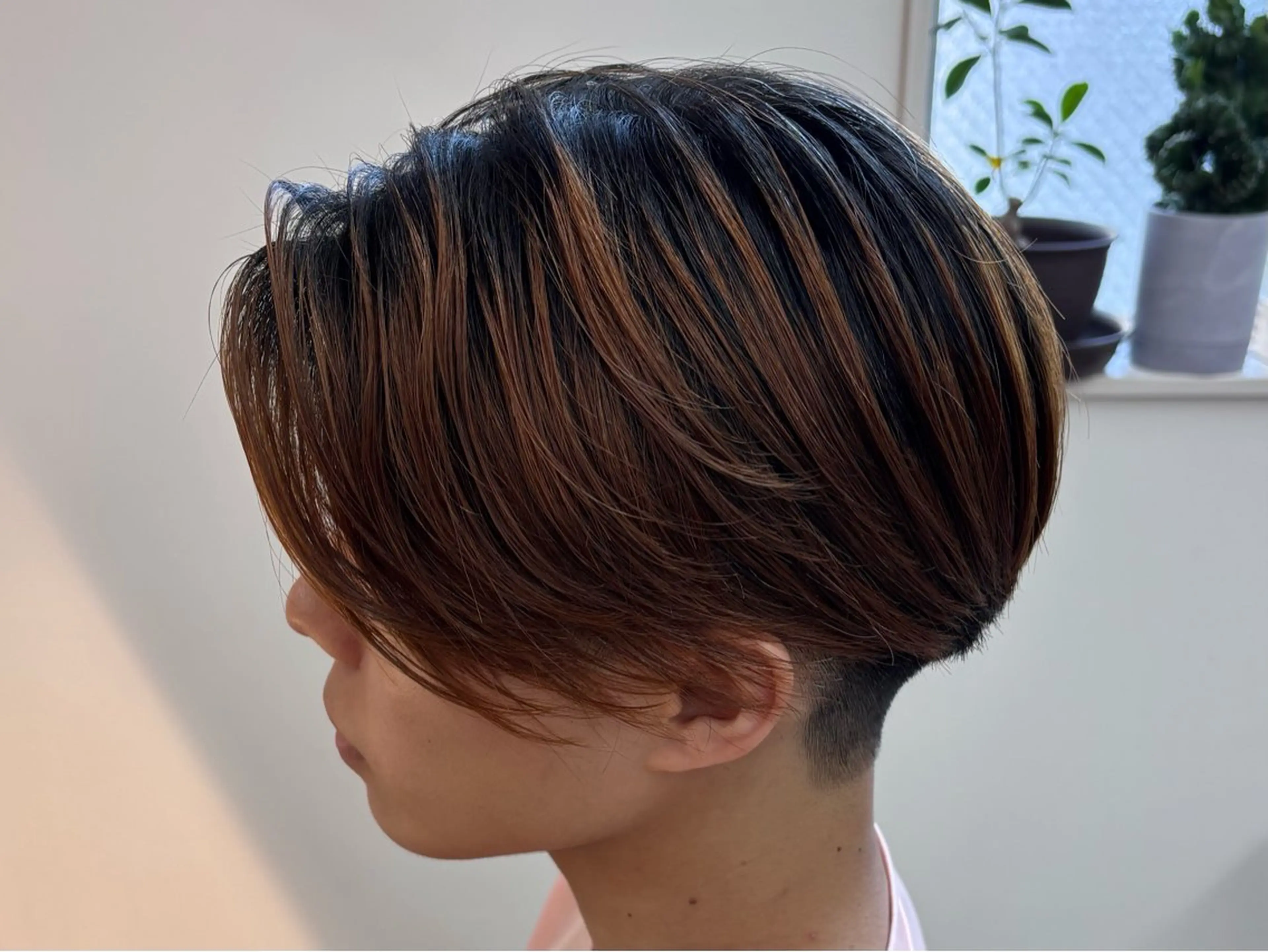 ショート メンズ カット 【フェード/フェザー パーマ/千葉駅】のヘアスタイル
