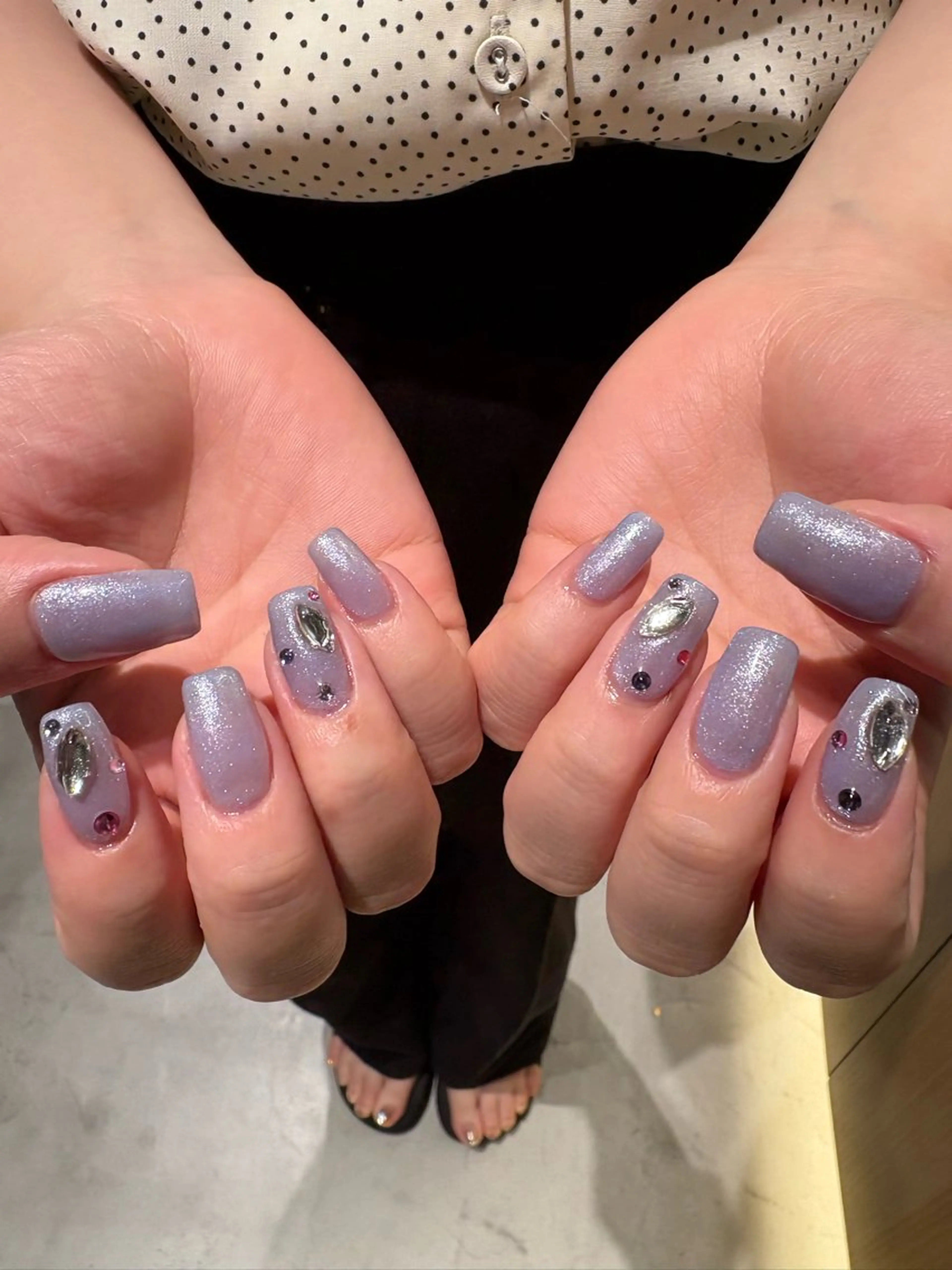 ネイル アートネイル シンプルネイル Hijiri 🦋🫧のネイルデザイン