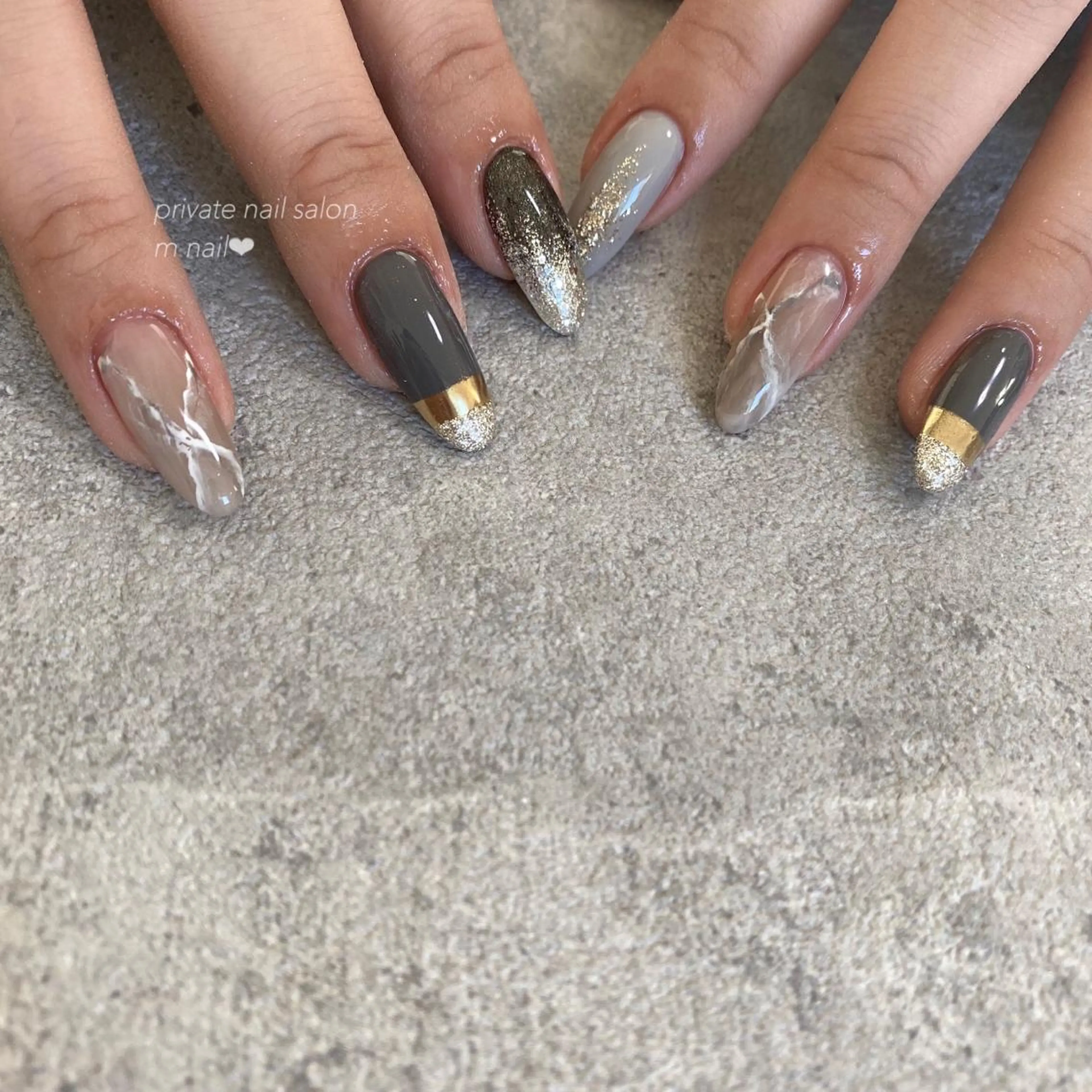 ネイル ロングネイル ハンドネイル 小河原 舞のネイルデザイン