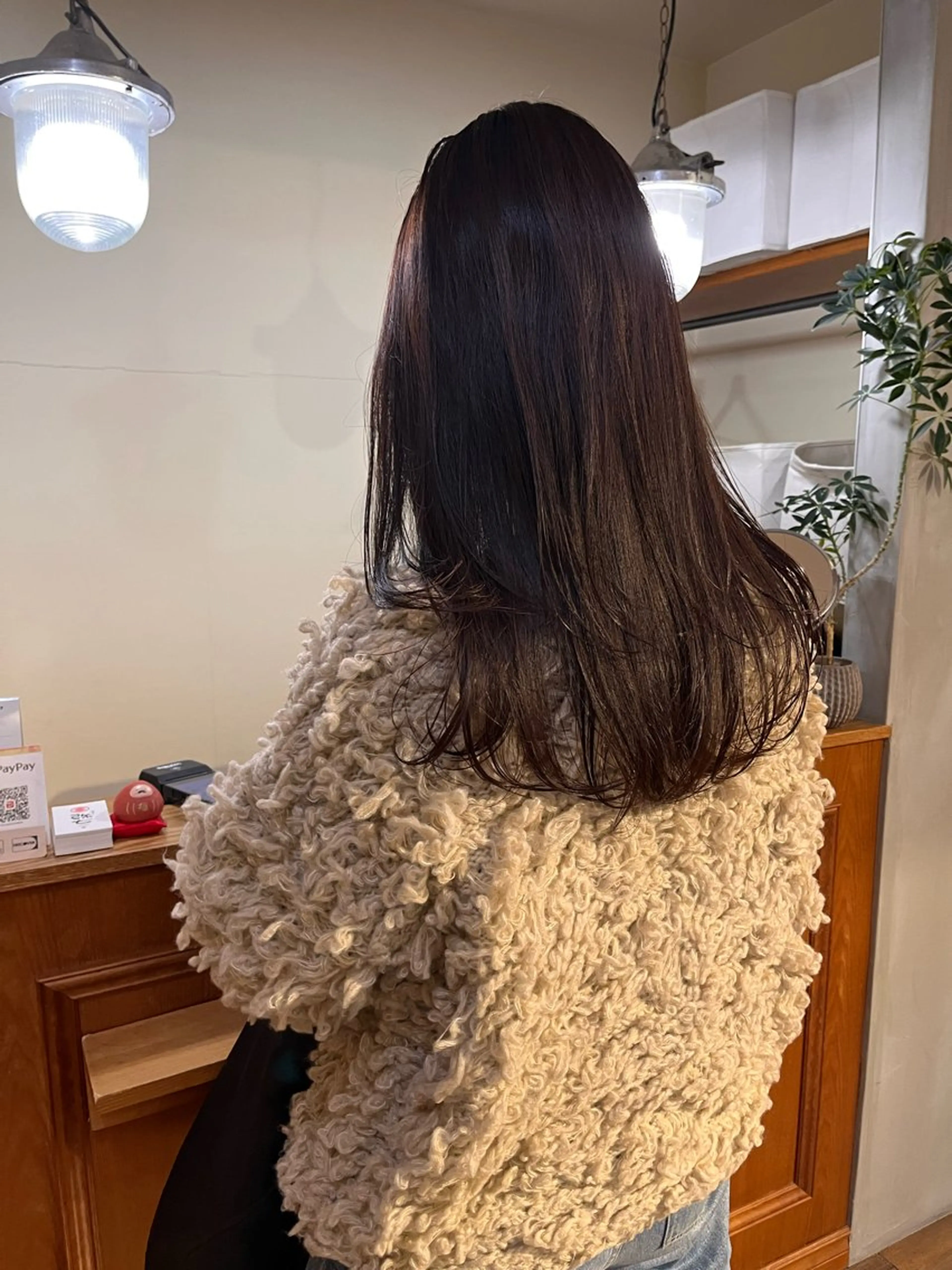 ロング カラー 顔まわりレイヤー レイヤーカット ロング 小顔カット カット ヘアカラー 上川 美幸のヘアスタイル