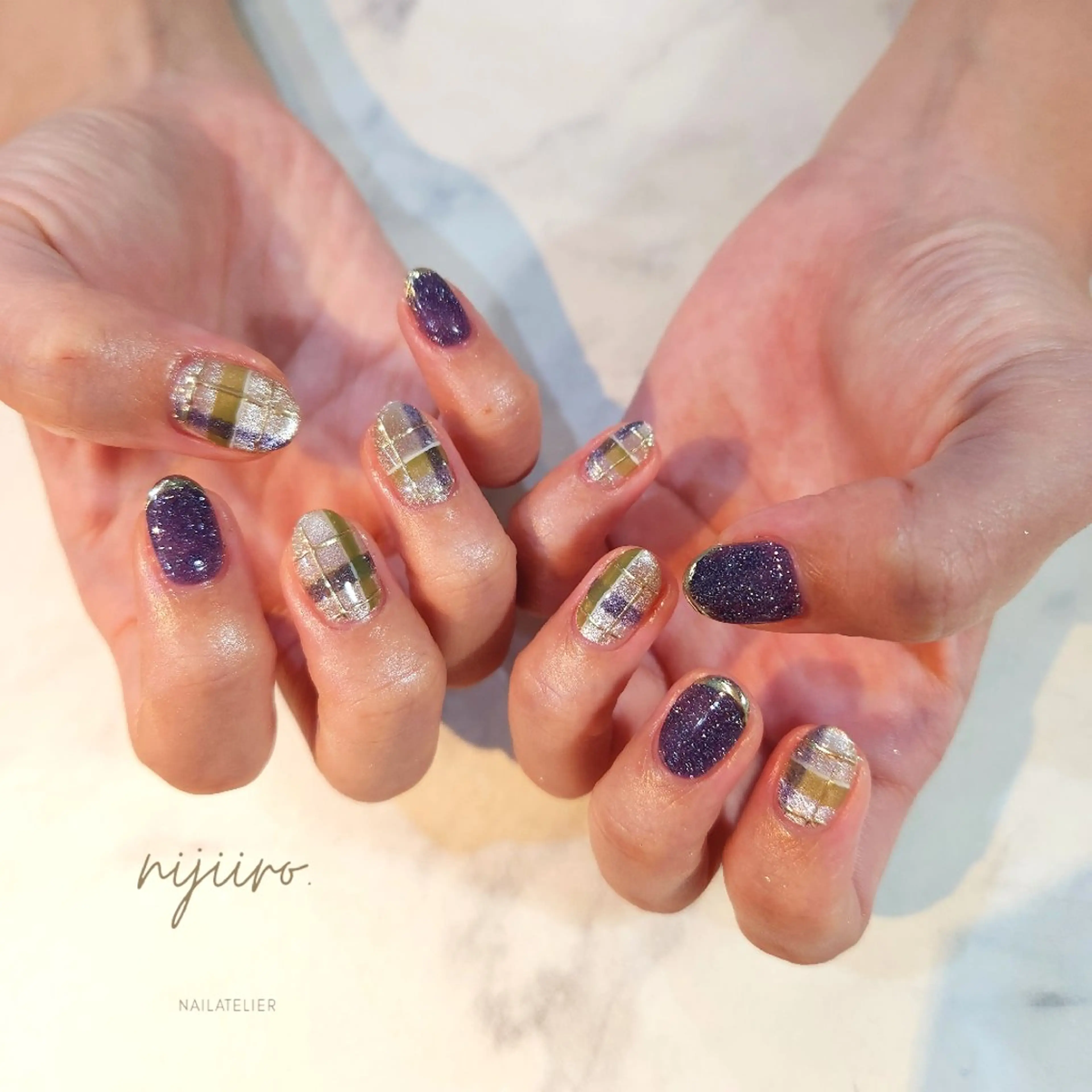 ネイル ハンドネイル nailatelier nijiiro.所属・nijiiro🌈 サトウのネイルデザイン