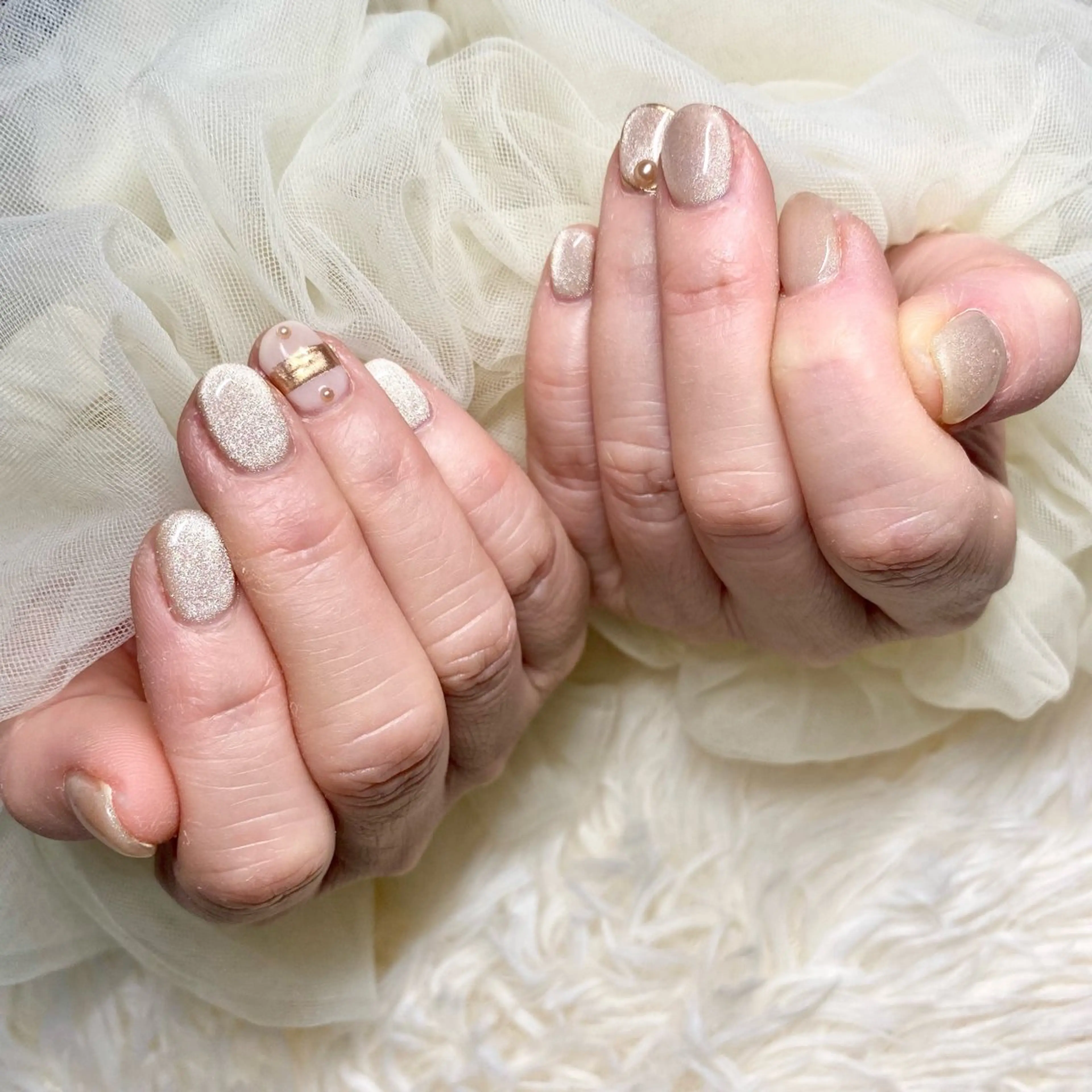 ネイル マグネットネイル ハンドネイル nail salon Ecrin所属・前島 稀歩のネイルデザイン