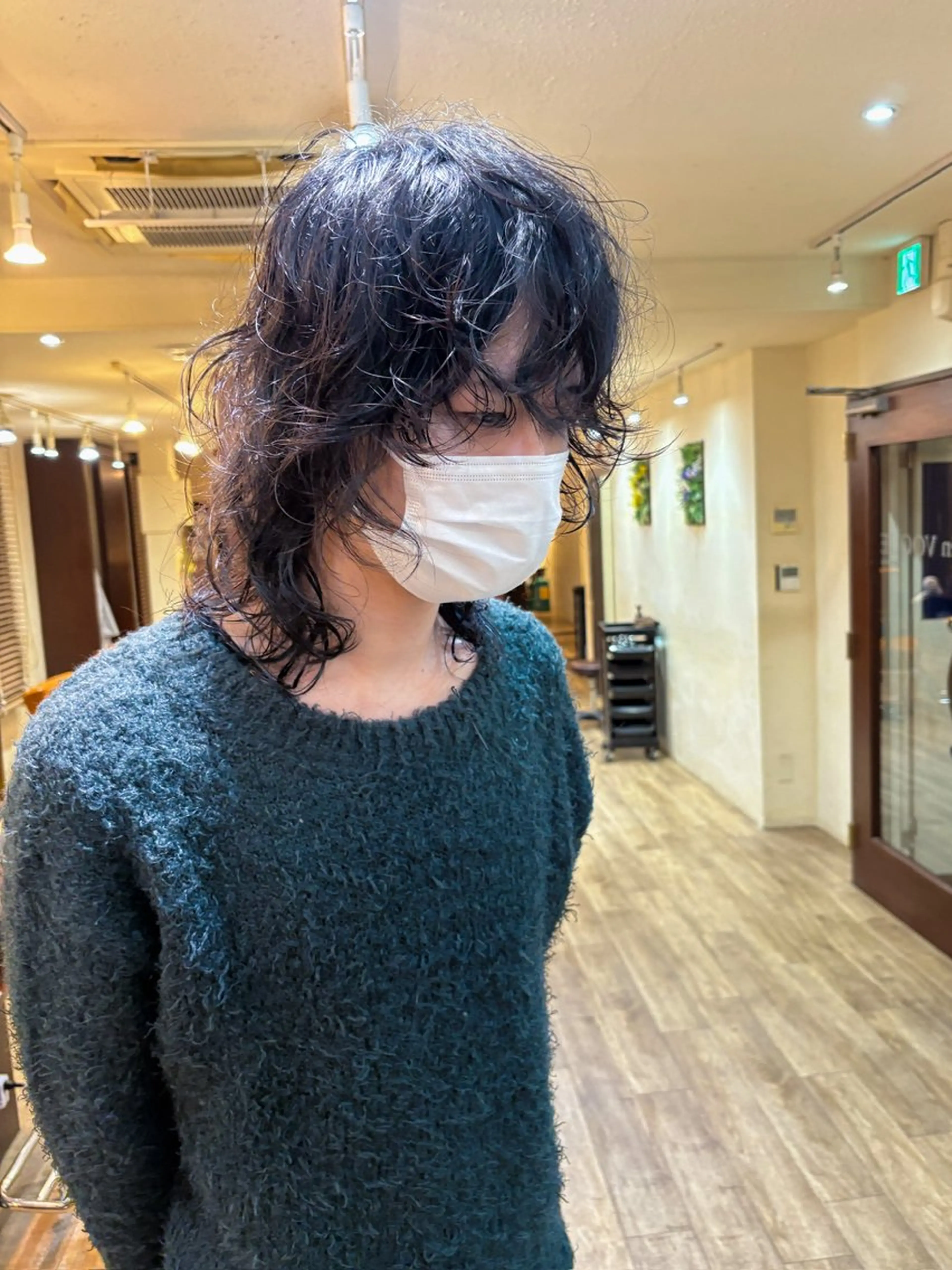 セミロング ボブ/パーマ/宮本 泰周のヘアスタイル