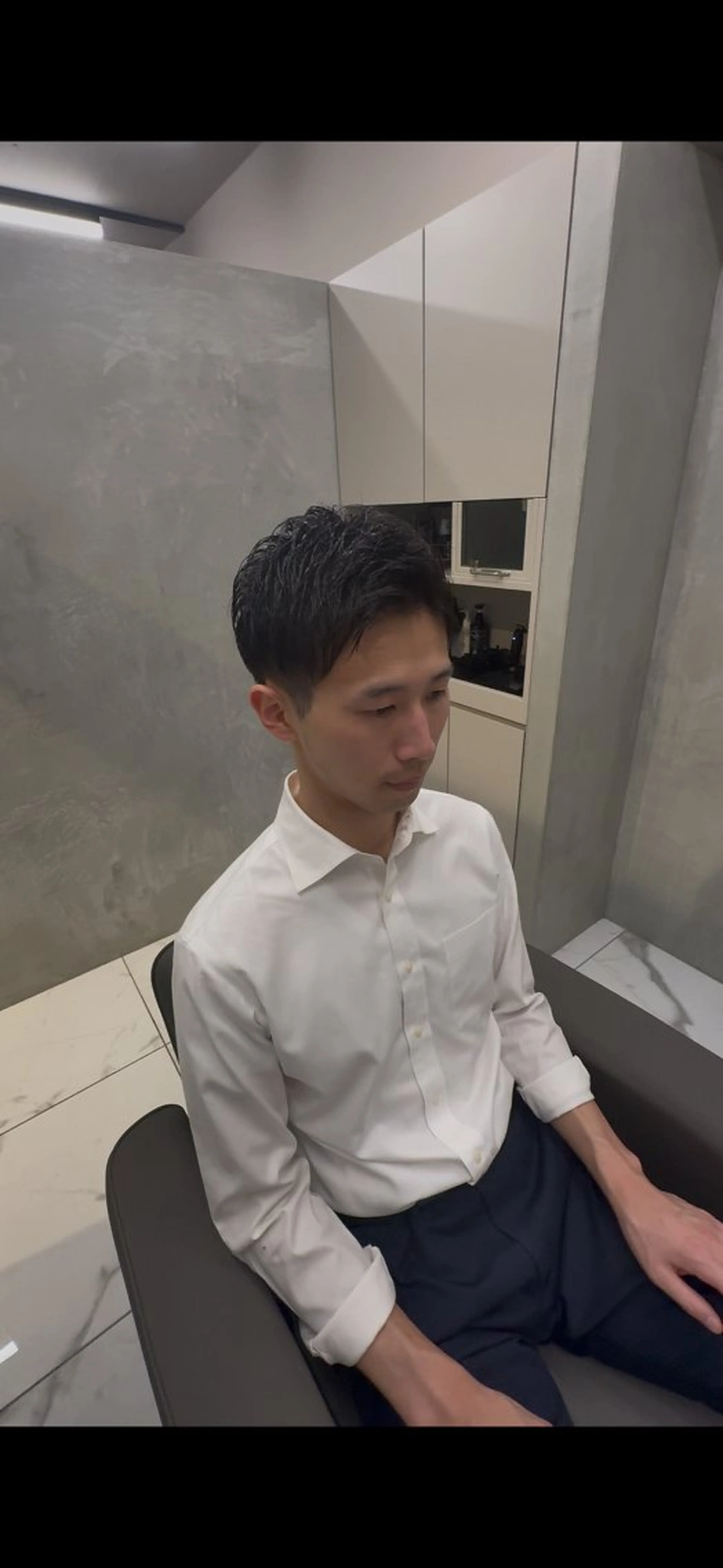 ショート メンズ アップバング sarmman スズキのヘアスタイル