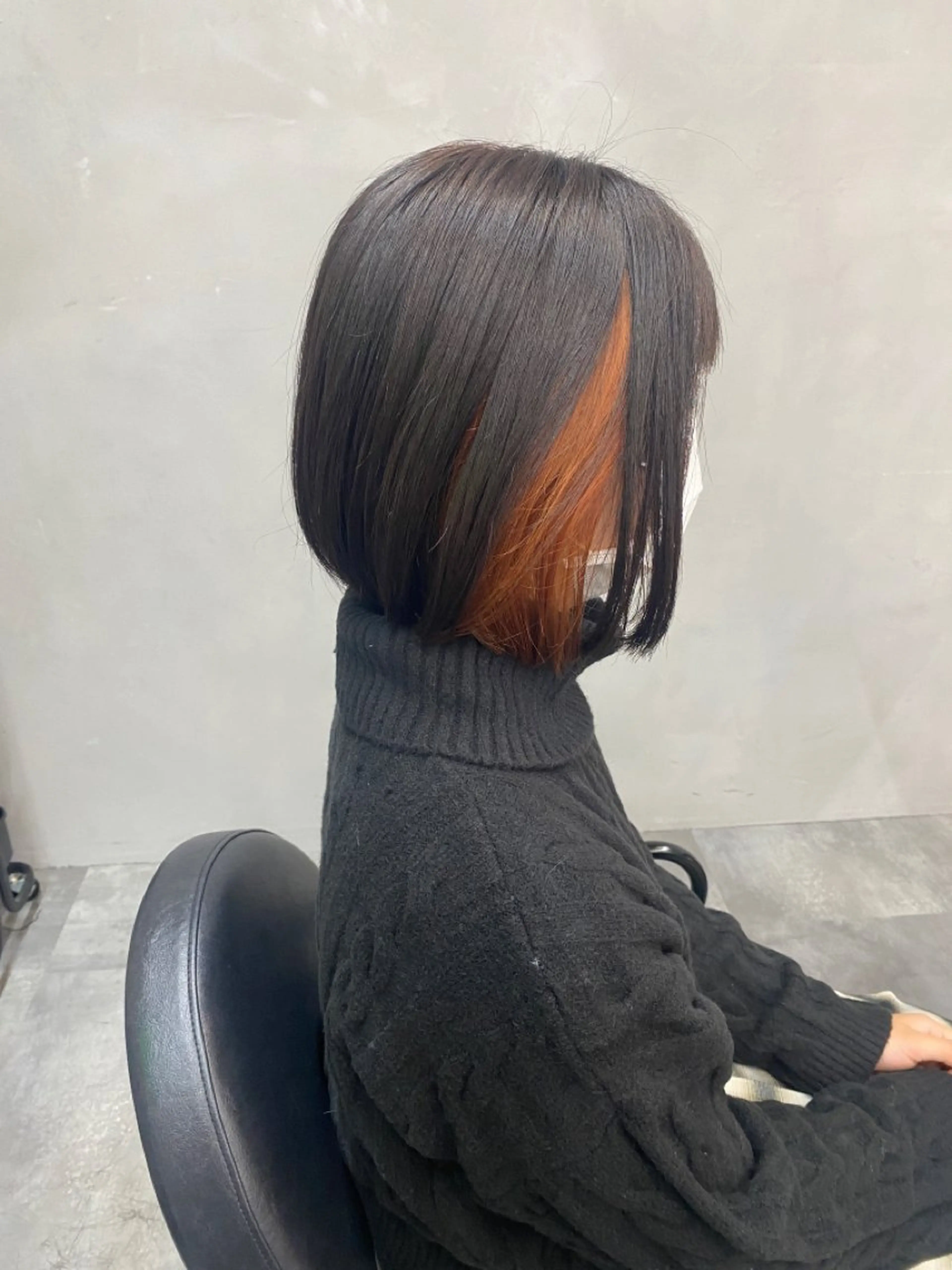 【さり気なくお洒落☆】カット＋インナーブリーチ＋カラ+マイクロバブル￥12000の写真