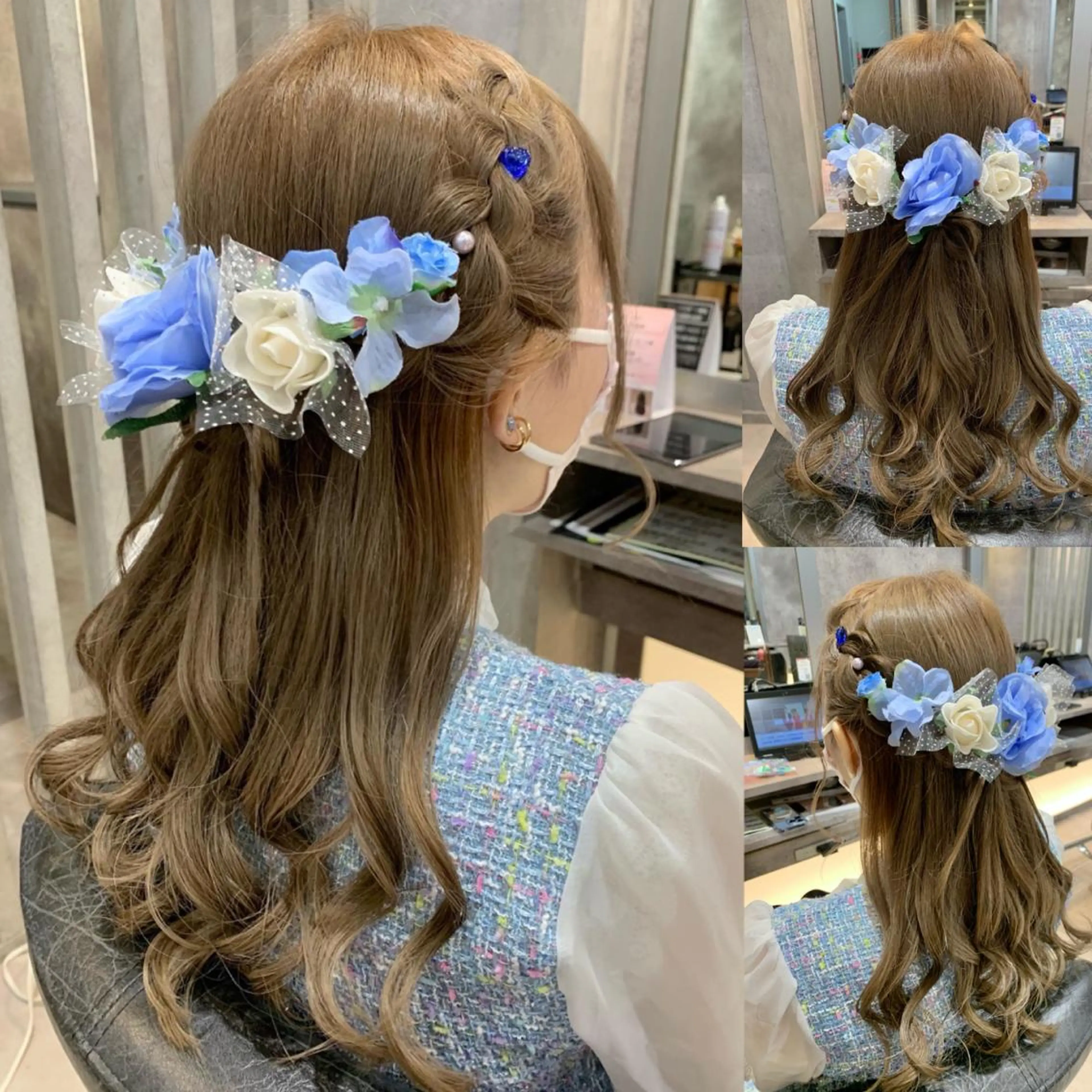 ヘアアレンジ ハーフアップ 三つ編み B E C H I C O〔べち子〕のその他イメージ