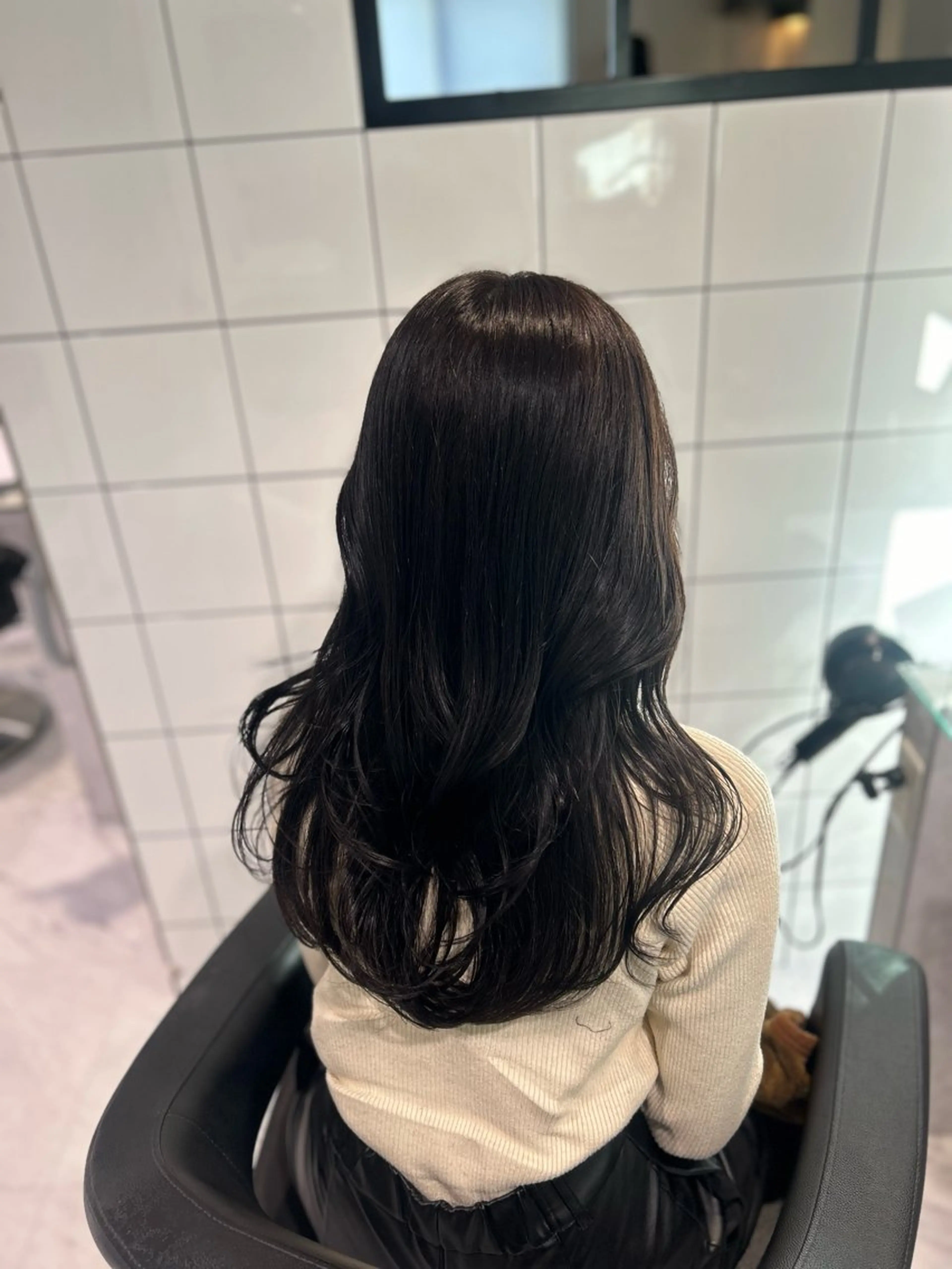 ロング カラー カット ヘアカラー トリートメント 表参道/透明感カラー /暗髪/ジュキヤのヘアスタイル