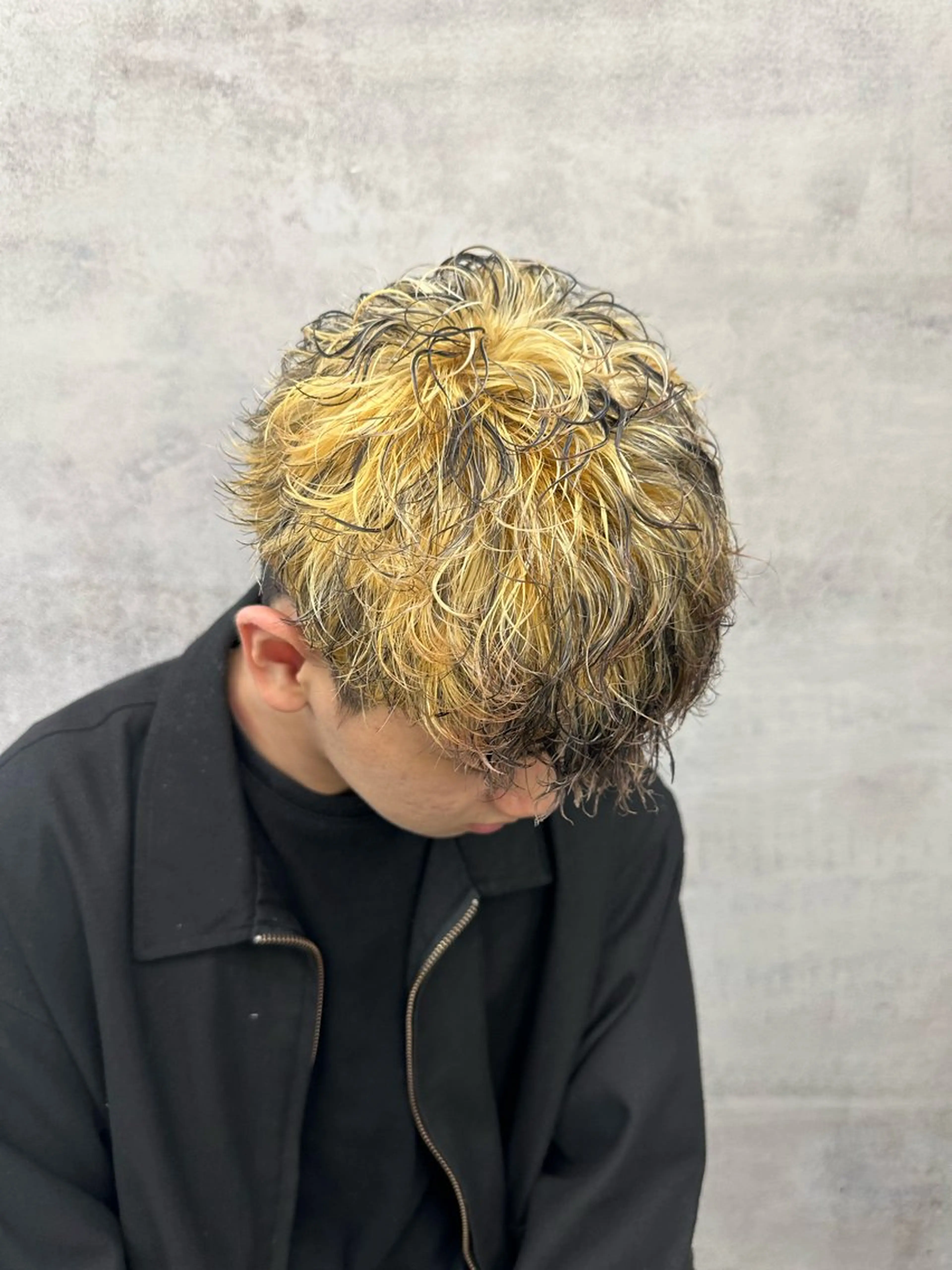 ショート カラー パーマ ヘアアレンジ メンズ メンズヘア静岡 ✂︎Ryuheiのヘアスタイル