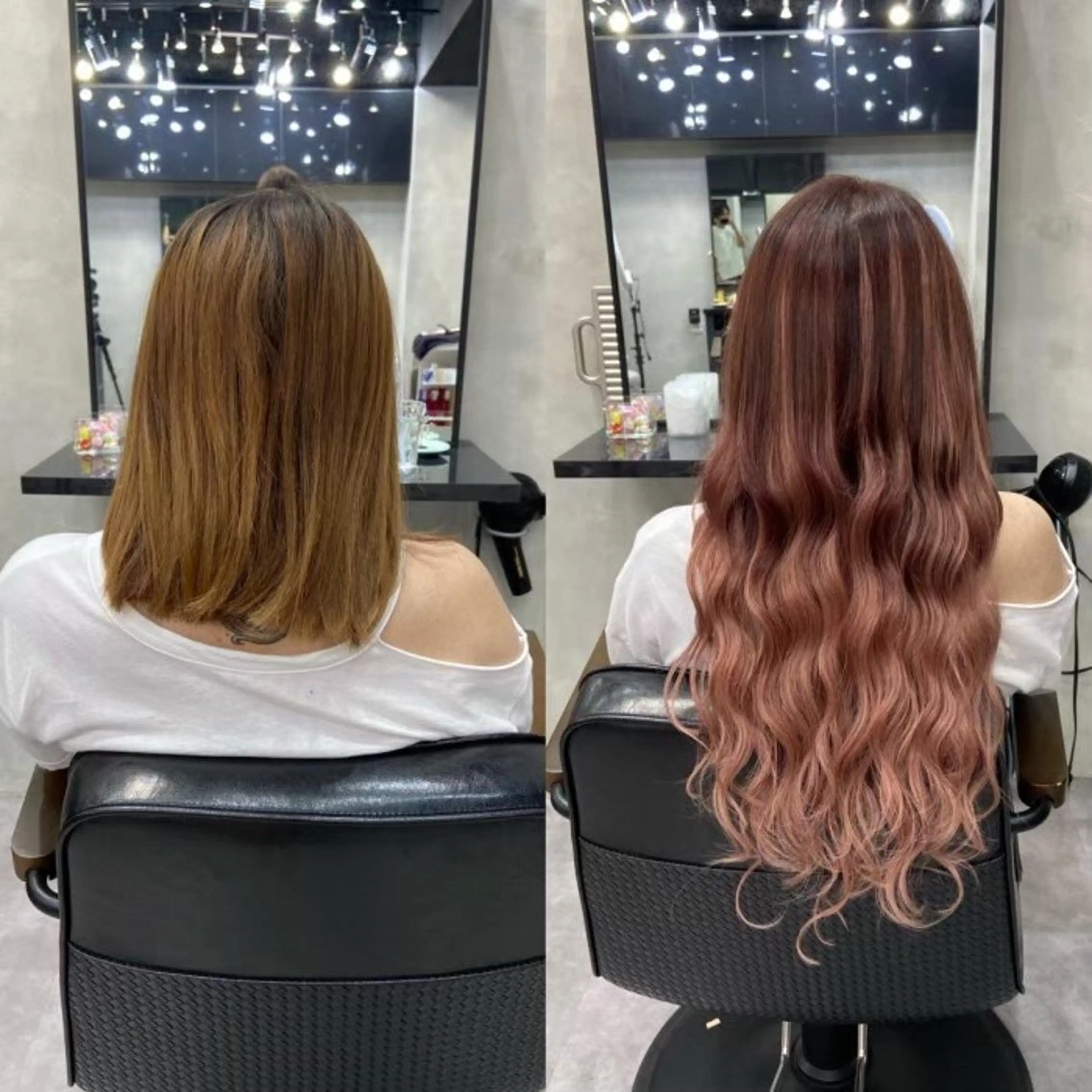 ショート カラー アディクシーカラー 黒髪 ブリーチ ブルーカラー ブルーブラック エクステ/髪質改善 🖤RYUSEI🖤のヘアスタイル