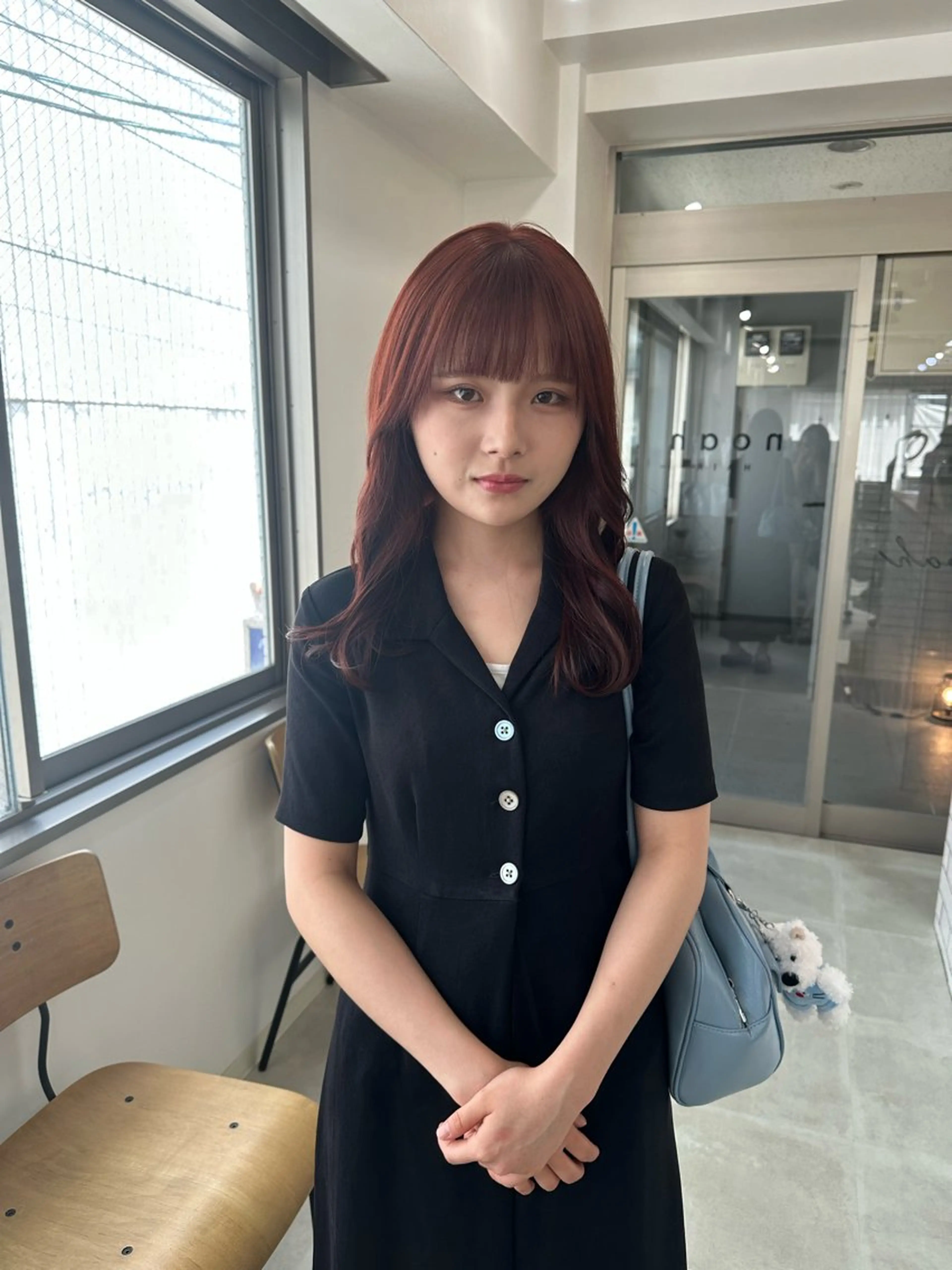 ミディアム カラー お洒落パーマ/ 艶カラー/michiのヘアスタイル