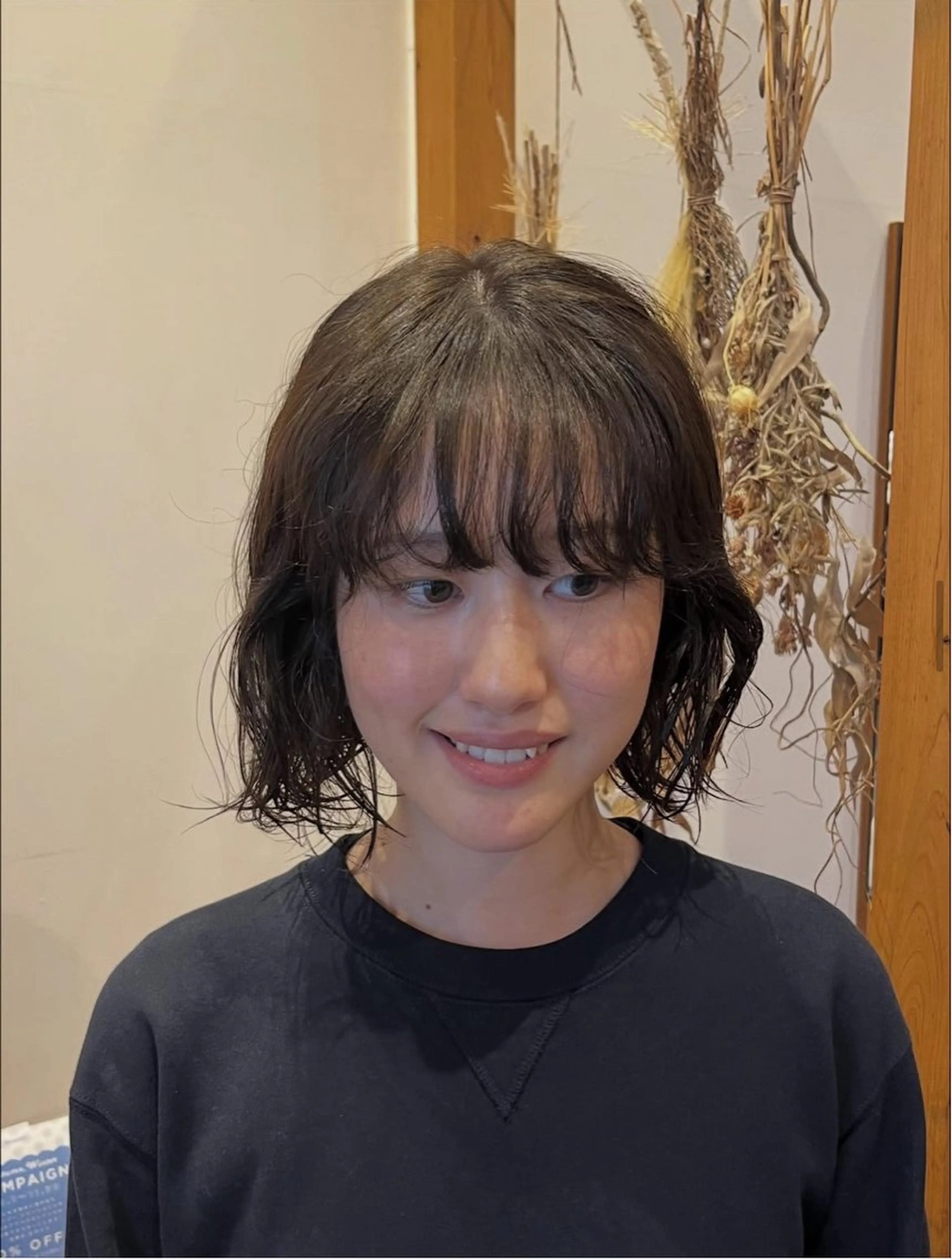 カラー ブラウンカラー オリーブブラウン オリーブカラー ヘアカラー 高山 桃子のヘアスタイル