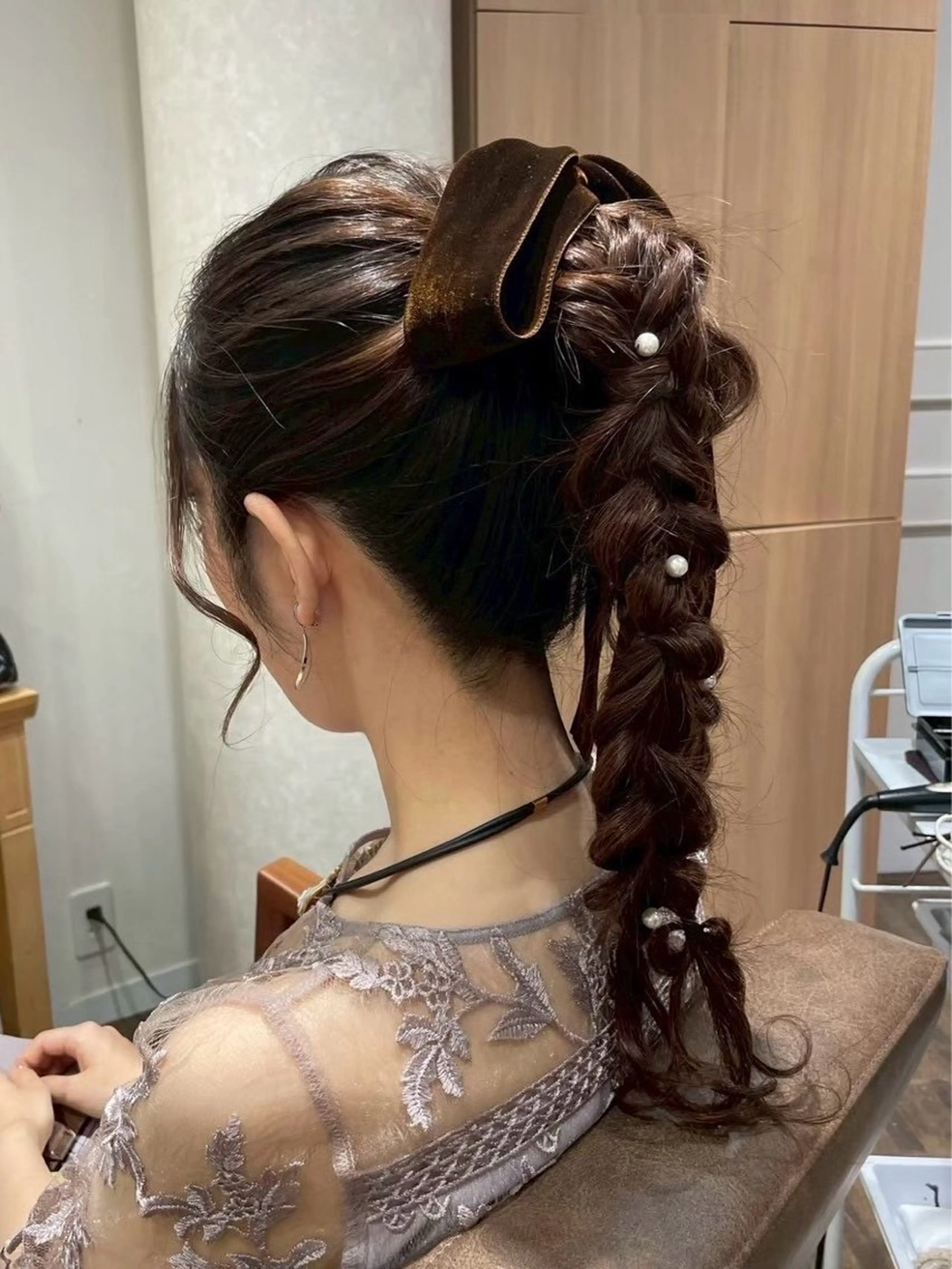 ヘアアレンジ ヘアセット 寒色/ブルーブラック 🐺❄️/ yuu.のヘアスタイル