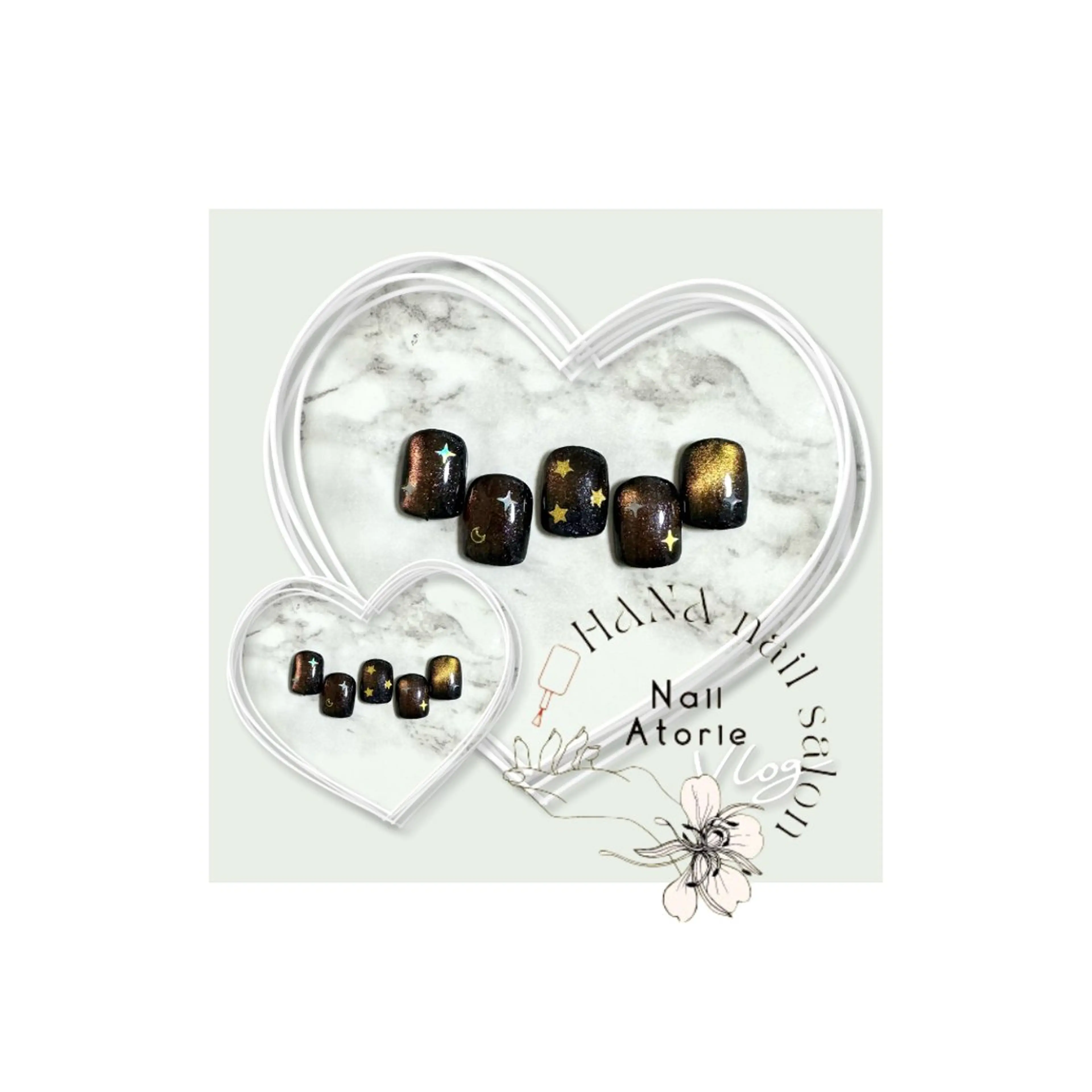 ネイル マグネットネイル HaNA 　nail salonのネイルデザイン