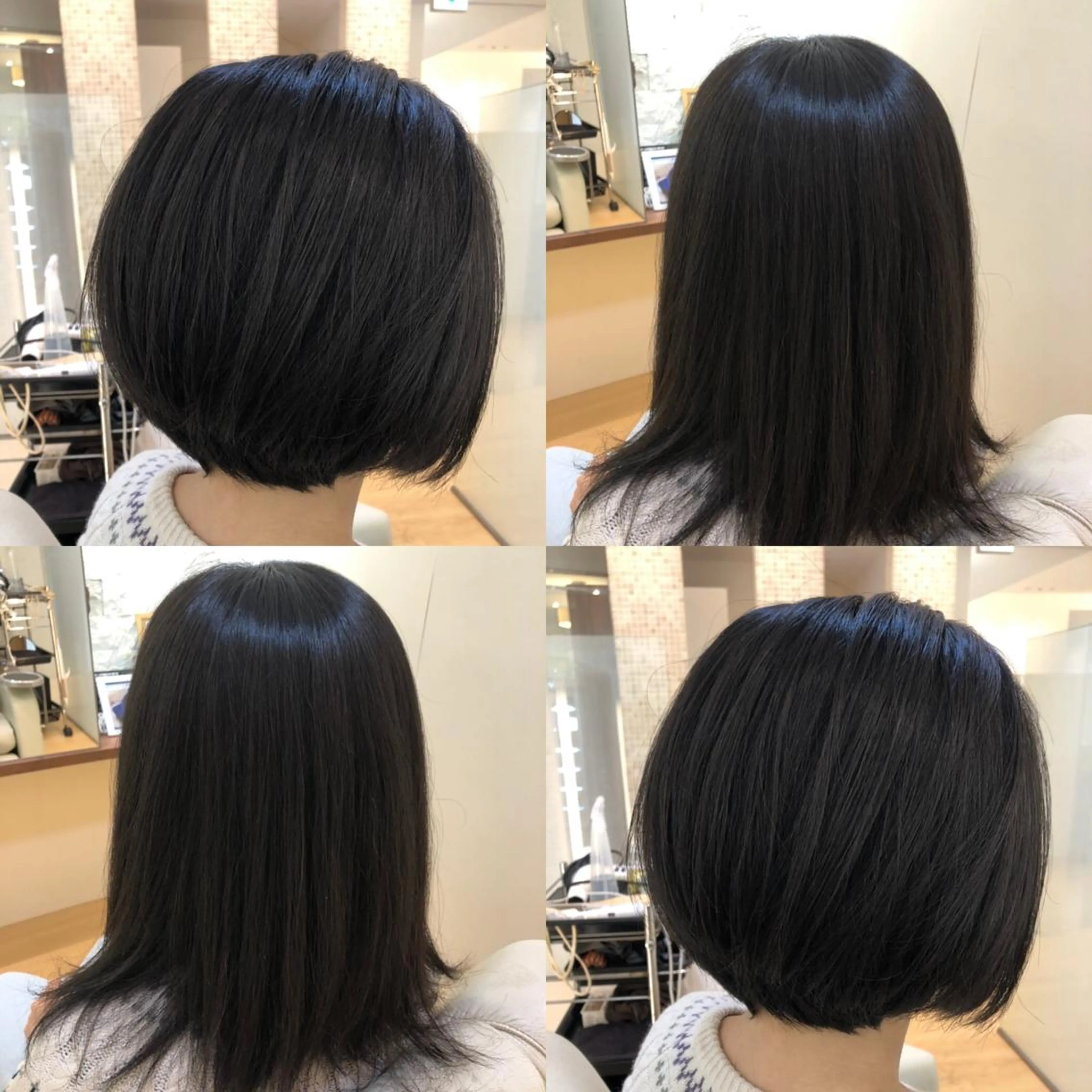 ショート ボブ 山岡 徹也のヘアスタイル